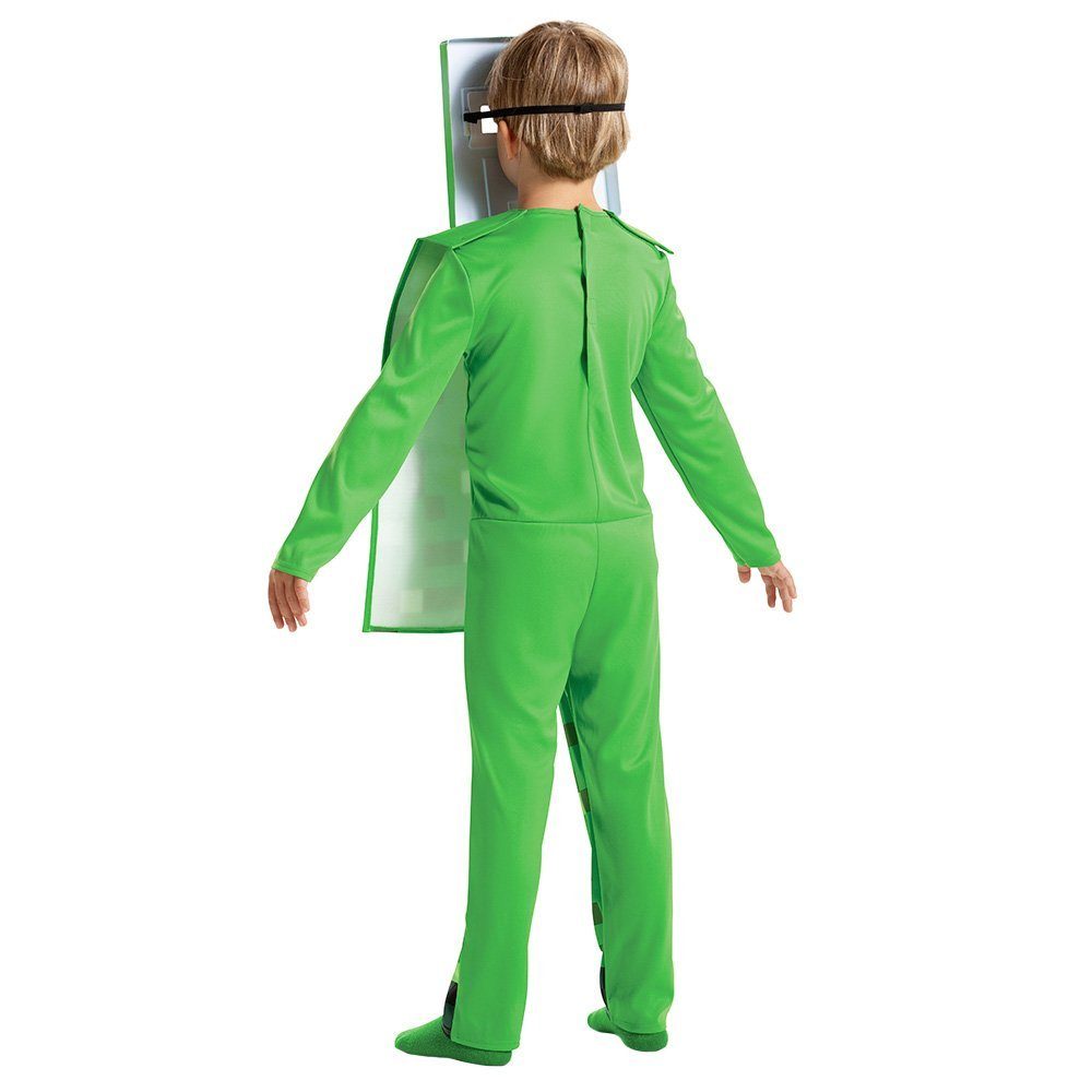 Metamorph Kostüm Minecraft - Creeper Kostüm für Kinder, Das Kostüm für mehr Pixel im Real Life!