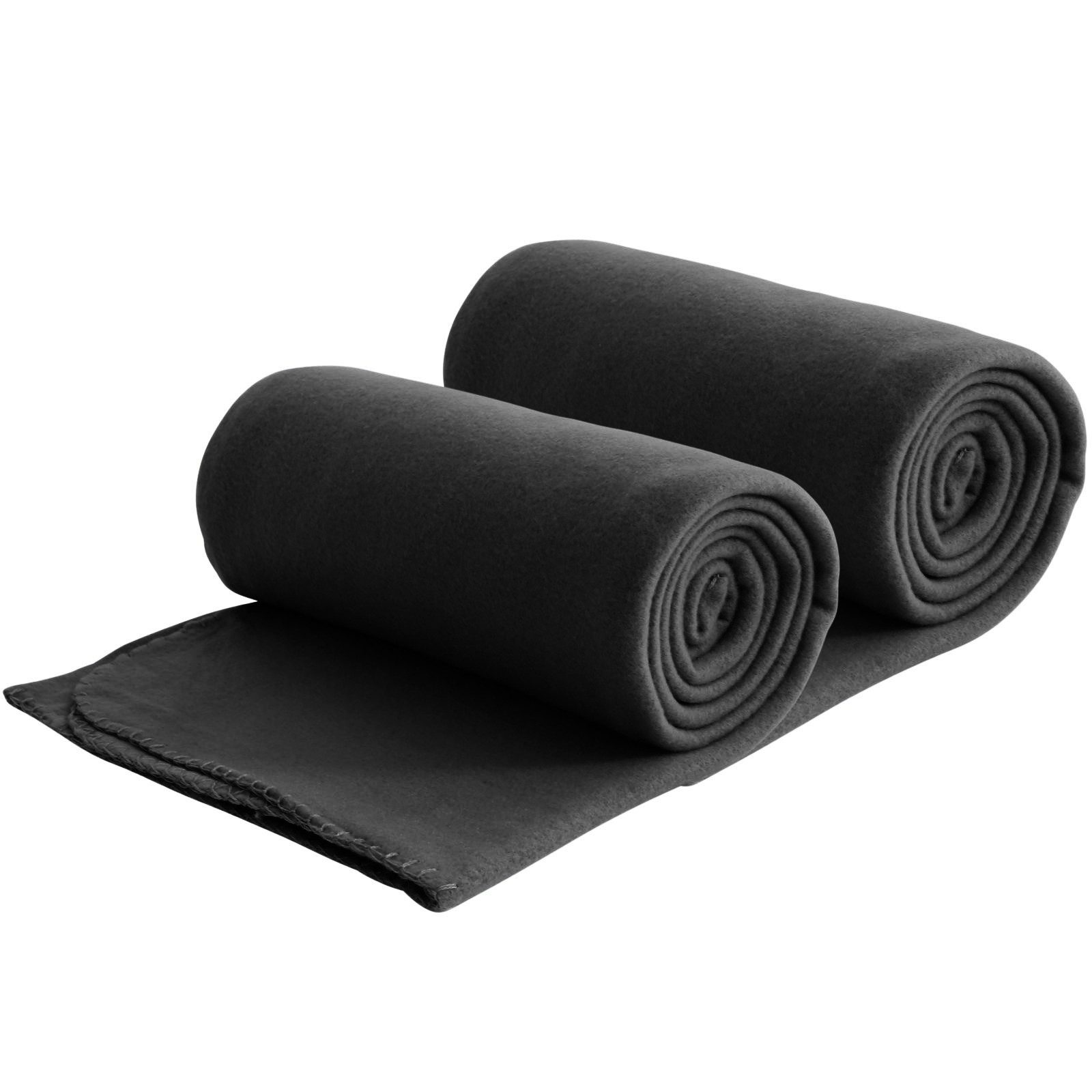 Wohndecke 2er Set eco-line Fleecedecke ca. 130x160, wometo, OEKO-TEX®, 100% recyceltes Material, Antipilling