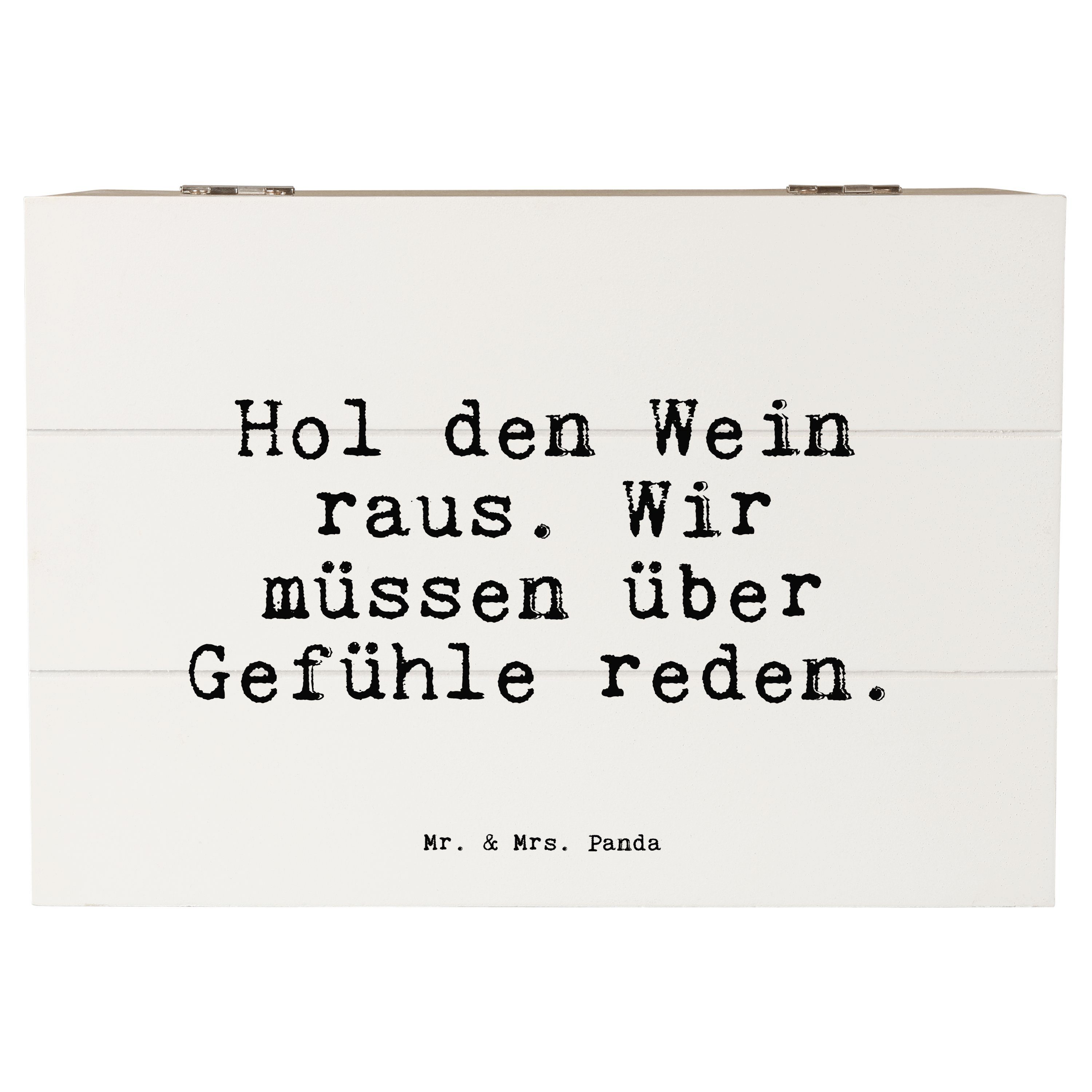 Mr. & Mrs. Panda Dekokiste »Hol den Wein raus.... Weiß Geschenk