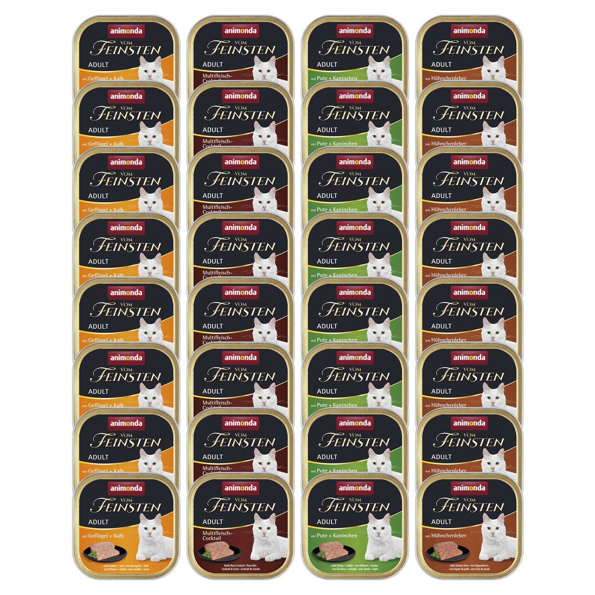 Animonda vom Feinsten Mixpack 3 / 32 x 100 g, Nassfutter für: Katze