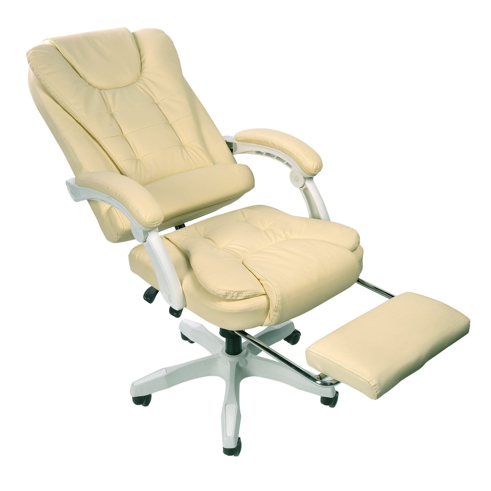 TRISENS Chefsessel Hektor – Home Office Bürostuhl, Lederoptik, Fußstütze (1 Stück)