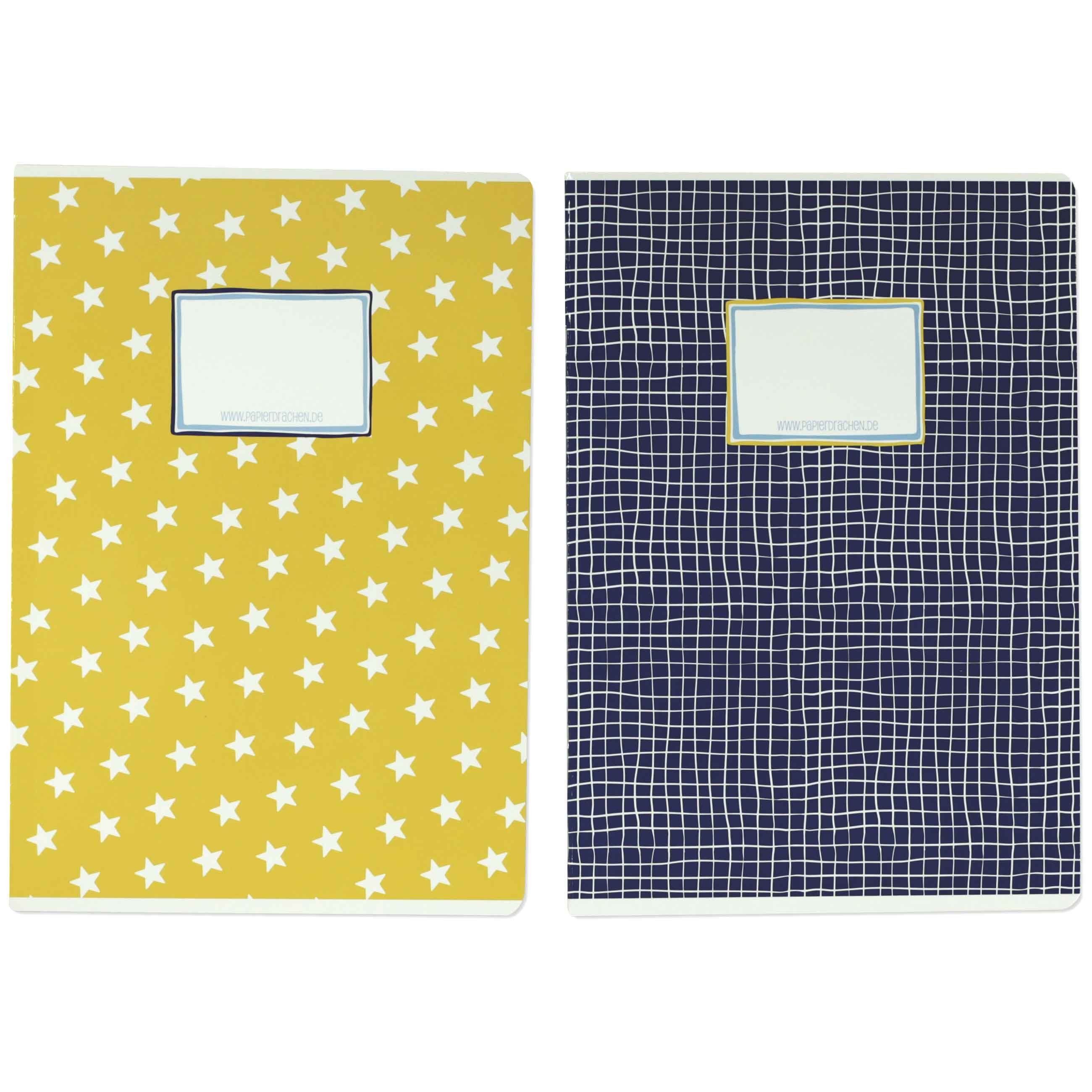 PAPIERDRACHEN Schulheft Schulhefte Set - DIN A4