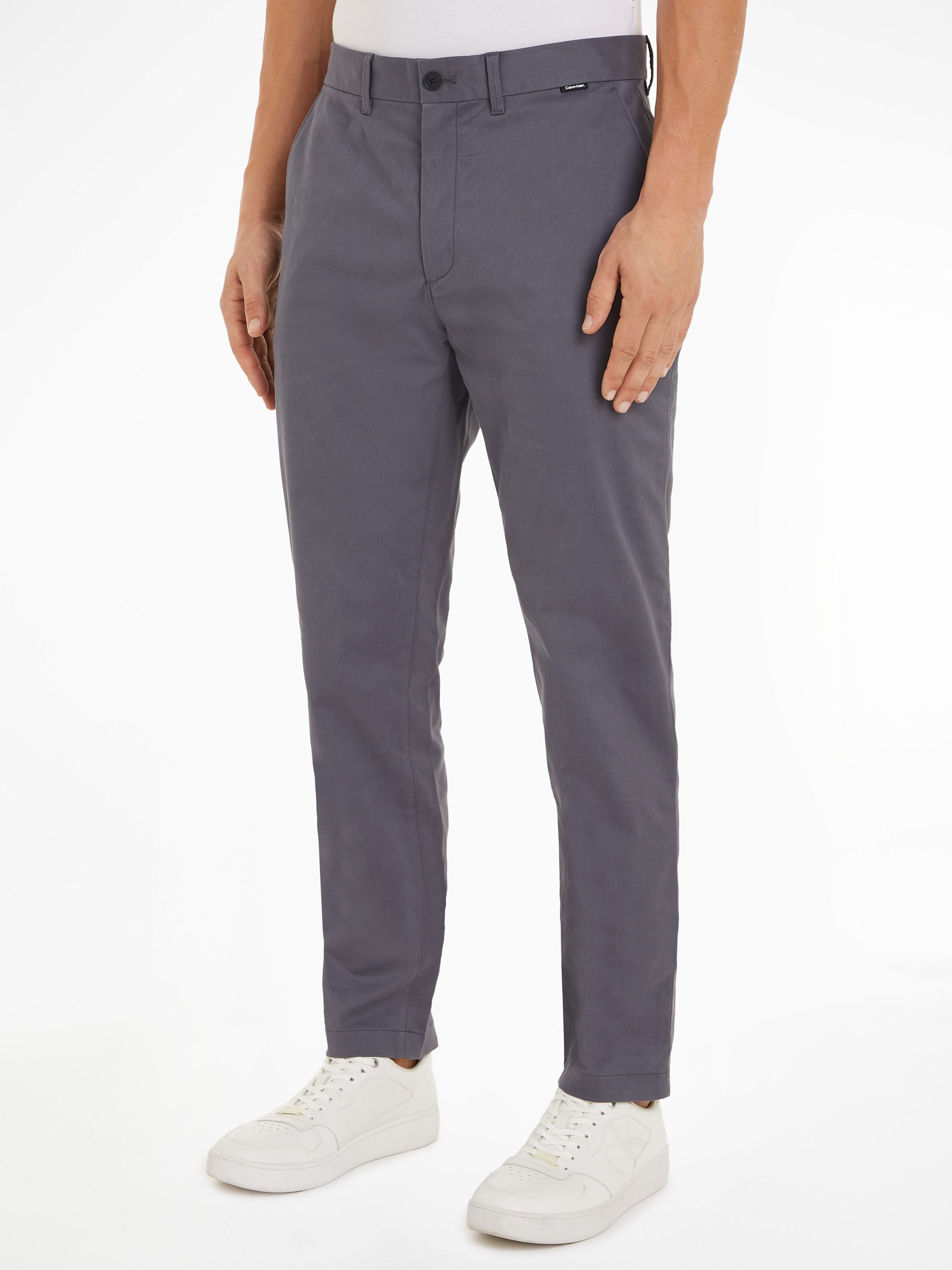 Calvin Klein Chinohose MODERN TWILL SLIM CHINO mit Logoprägung günstig online kaufen