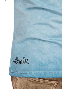 Hangowear Trachtenshirt T-Shirt BERGE BIER blau