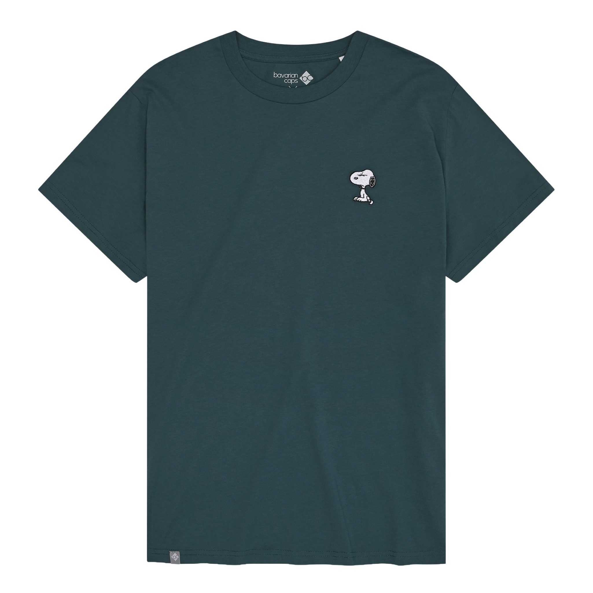 Bavarian Caps T-Shirt Bavarian Caps T-Shirt "Grantler Klub: Snoopy" - blaugrau (T-Shirt, T-Shirt) BC Logo