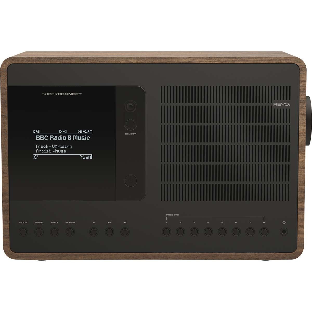 Revo 641150 Radio (Internet Radio, 15 W, DAB+/FM, Webradio, Bluetooth aptX, Spotify Connect, UNDOK App,DLNA EQ)