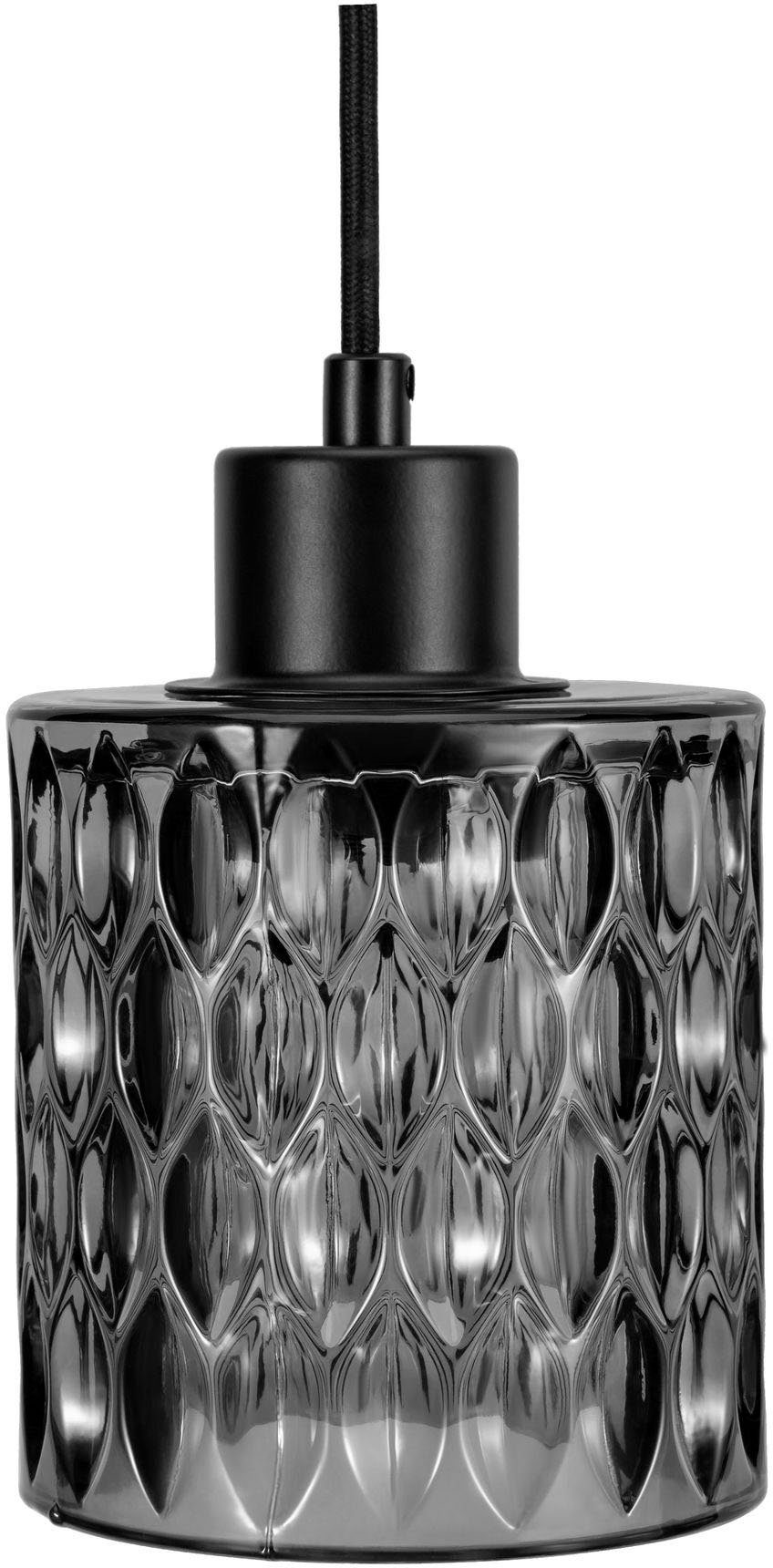 Rauchglas Pauleen E27, Magic, Gleaming Schwarz ohne Pendelleuchte Leuchtmittel,