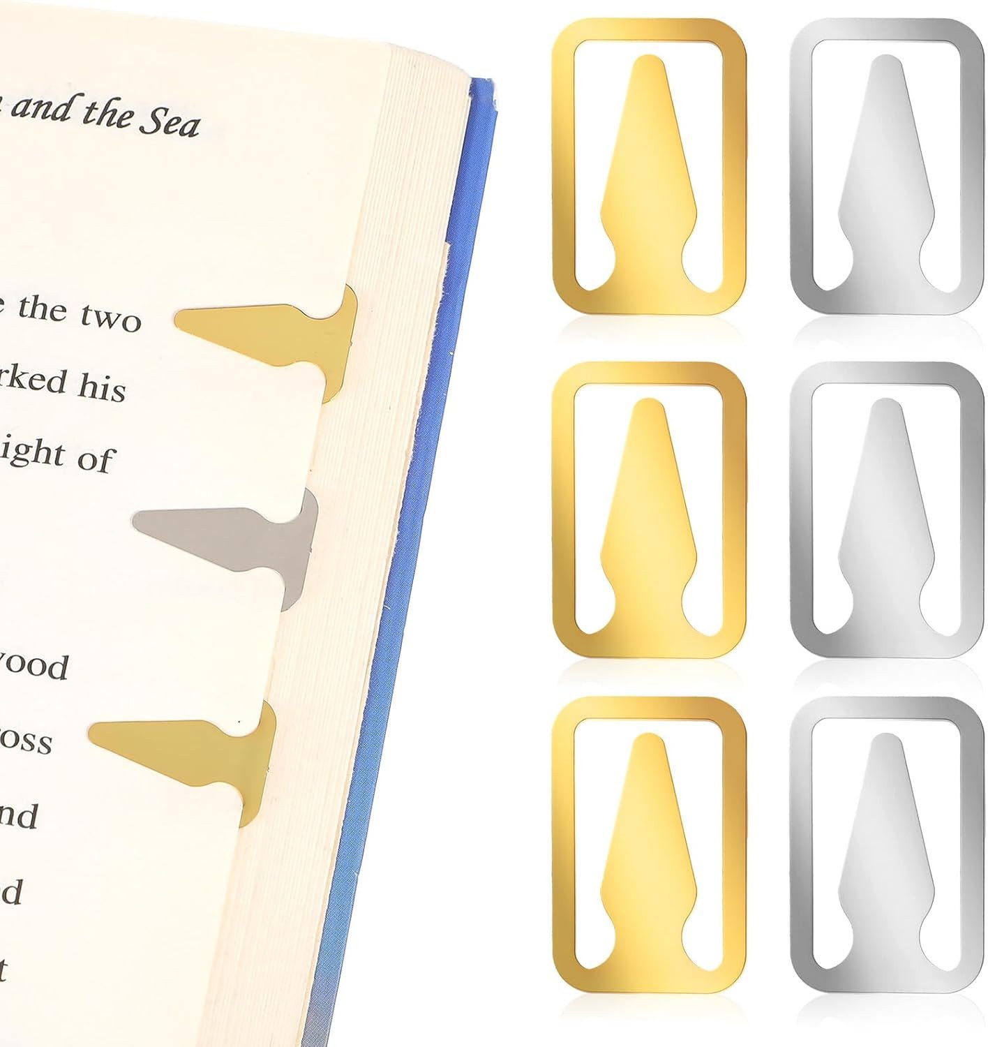 FELIXLEO 100 Stück Metall Lesezeichen Personalisiert Gold Silber Buchmarker