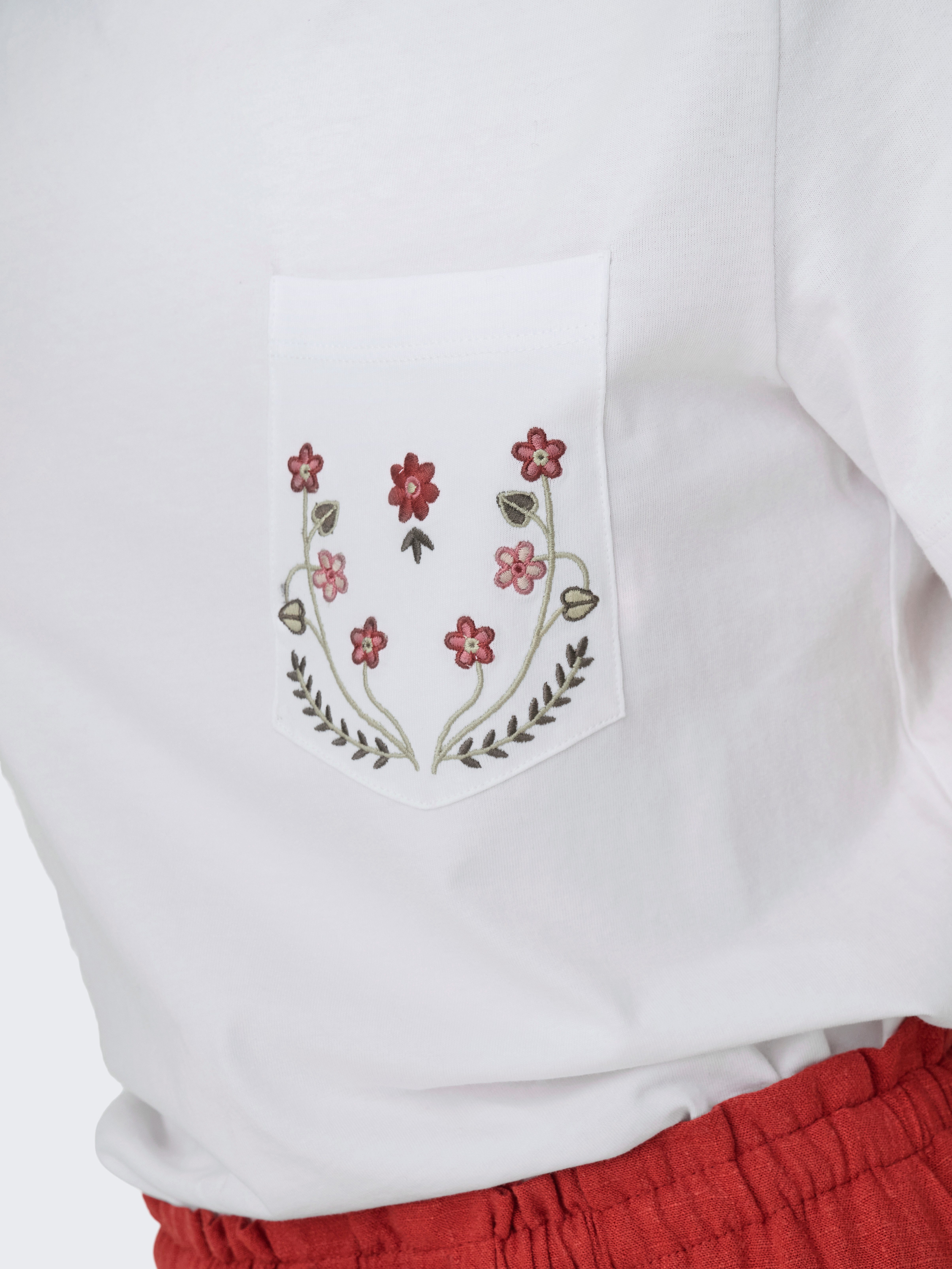 Kurzarmshirt ONLPOLLY LIFE REG S/S POCKET TOP BOX JRS