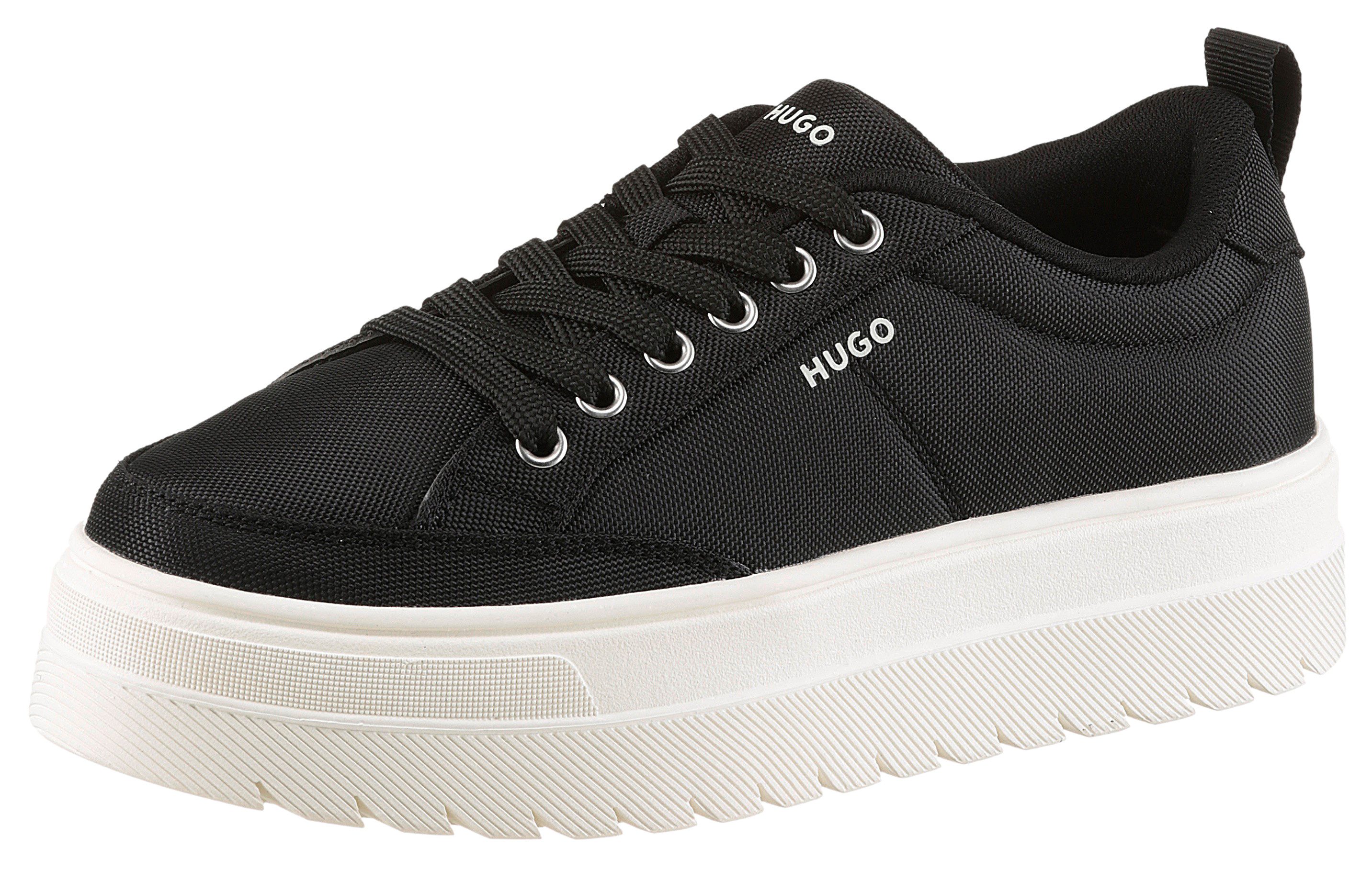 HUGO Lyssa Tenn Plateausneaker Halbschuh, Freizeitschuh, Schnürschuh mit we günstig online kaufen
