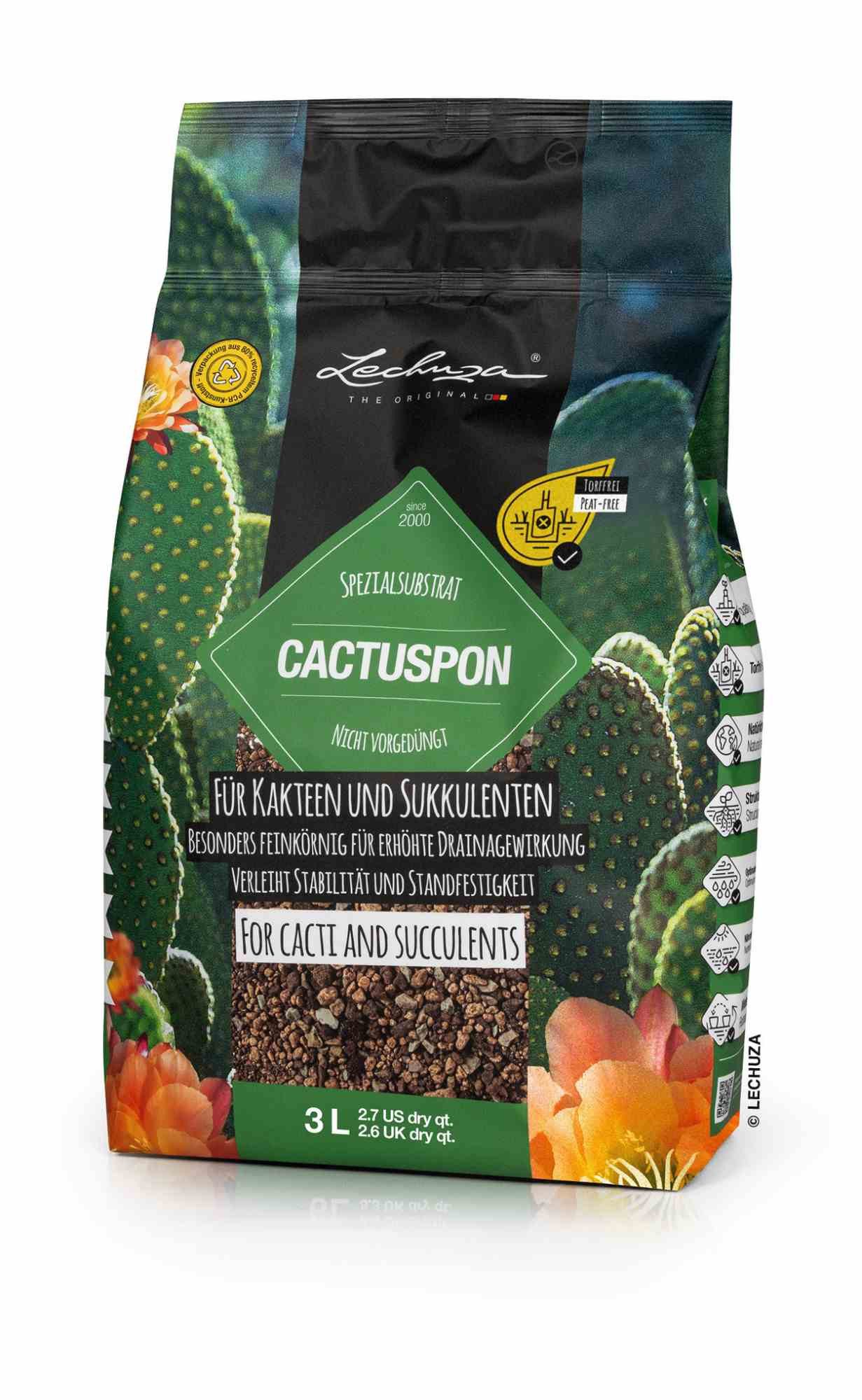 Lechuza® Spezialerde Lechuza Substrat Cactuspon 3L Kaktus - Sukkulenten 19545