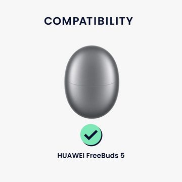 kwmobile Kopfhörer-Schutzhülle Hülle für Huawei Freebuds 5, Silikon Schutzhülle Etui Case Cover für In-Ear Headphones