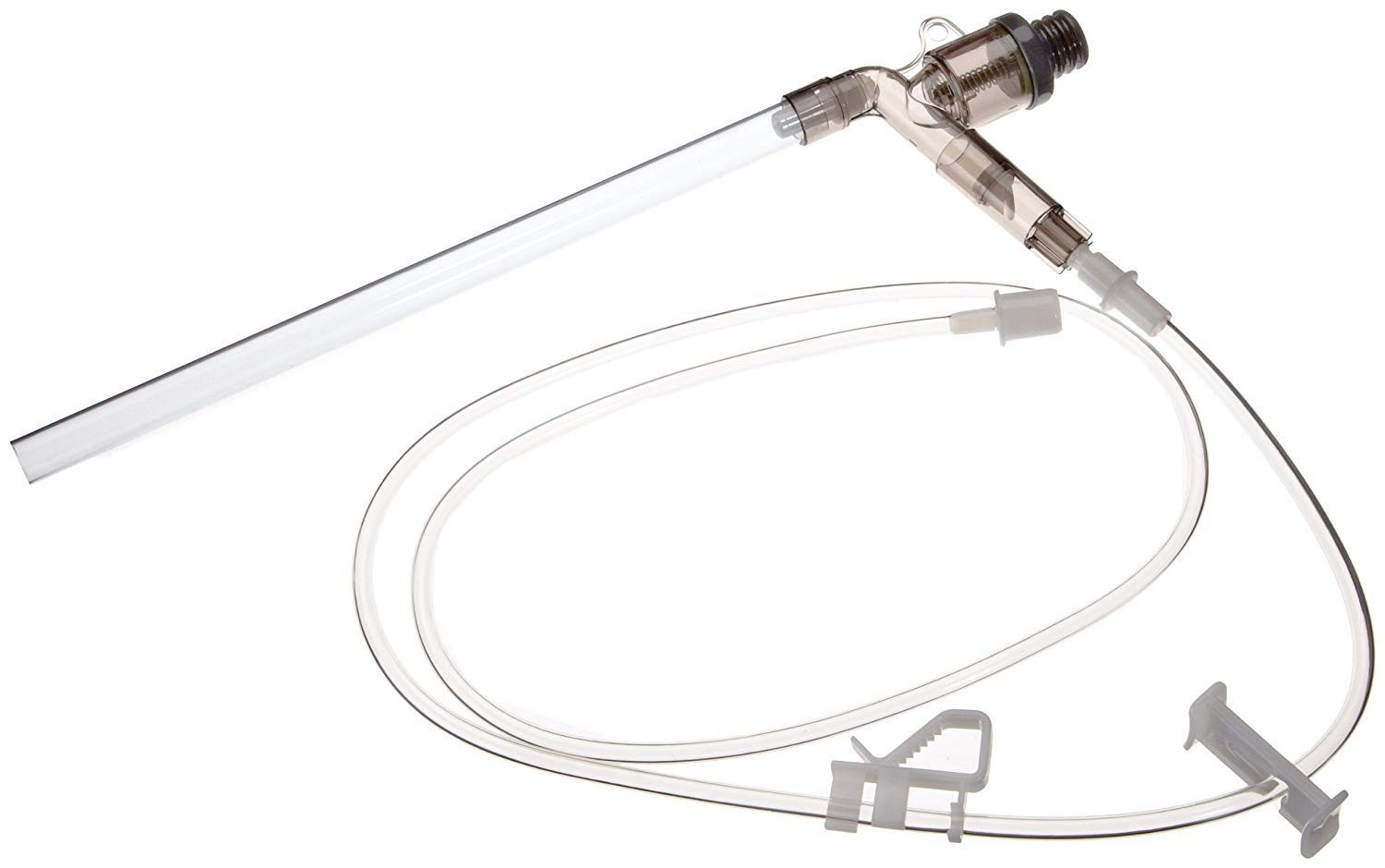 DENNERLE Aquariumpflege Nano Присоска для мусора, 30cm Ansaugrohr, Integrierte Ventil-Pumpe, leichte Reinigung