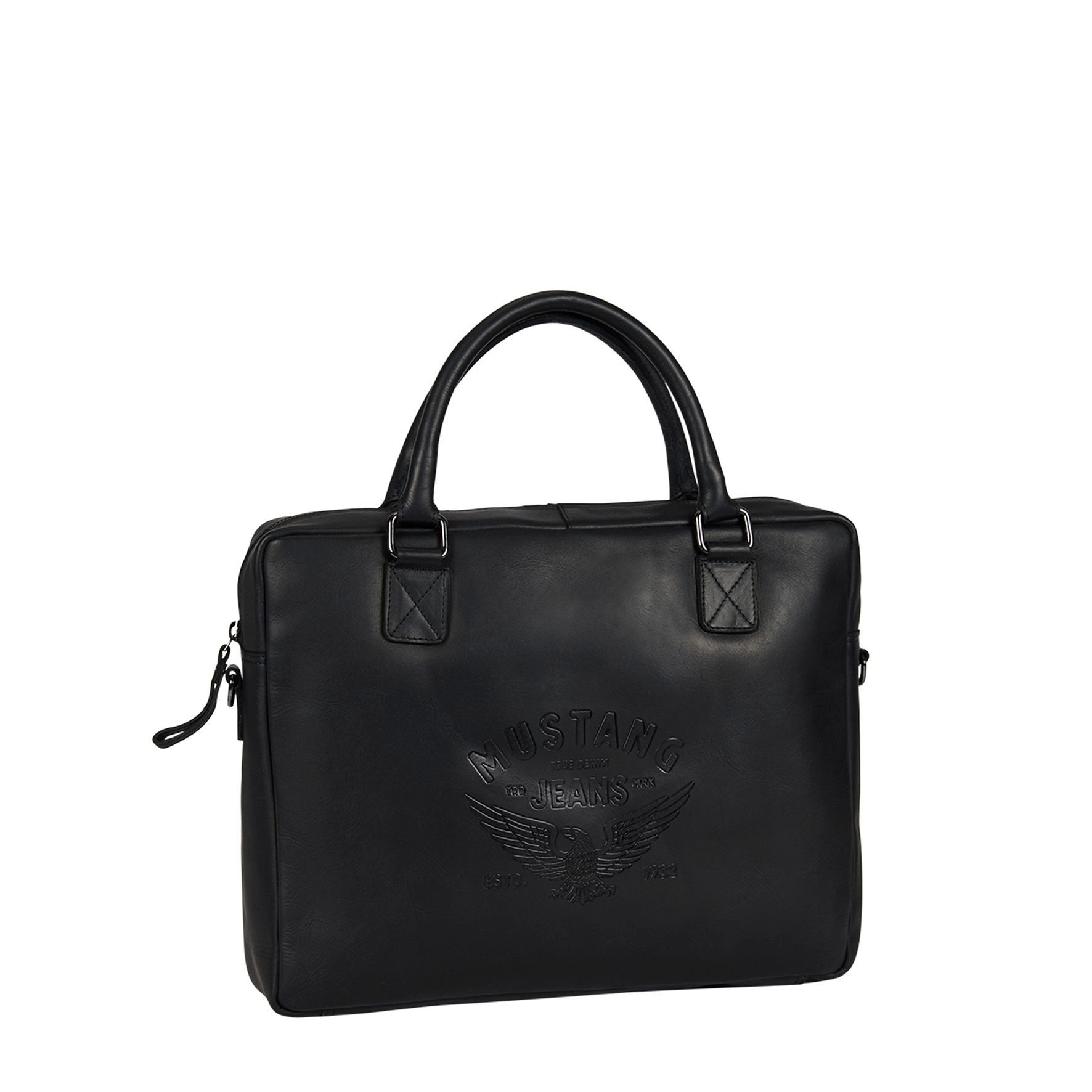 MUSTANG Dokumententasche Valencia, Men Businesstasche, Reisetasche mit auffälliger Logoprägung