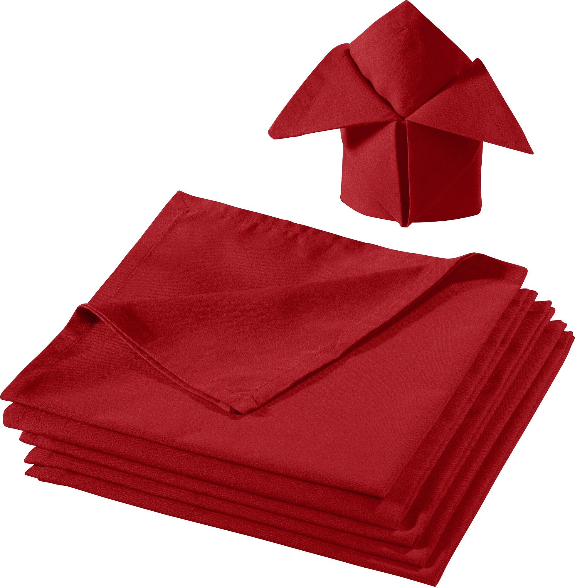 REDBEST Stoffserviette Serviette 6er-Pack "Seattle", Baumwolle Uni