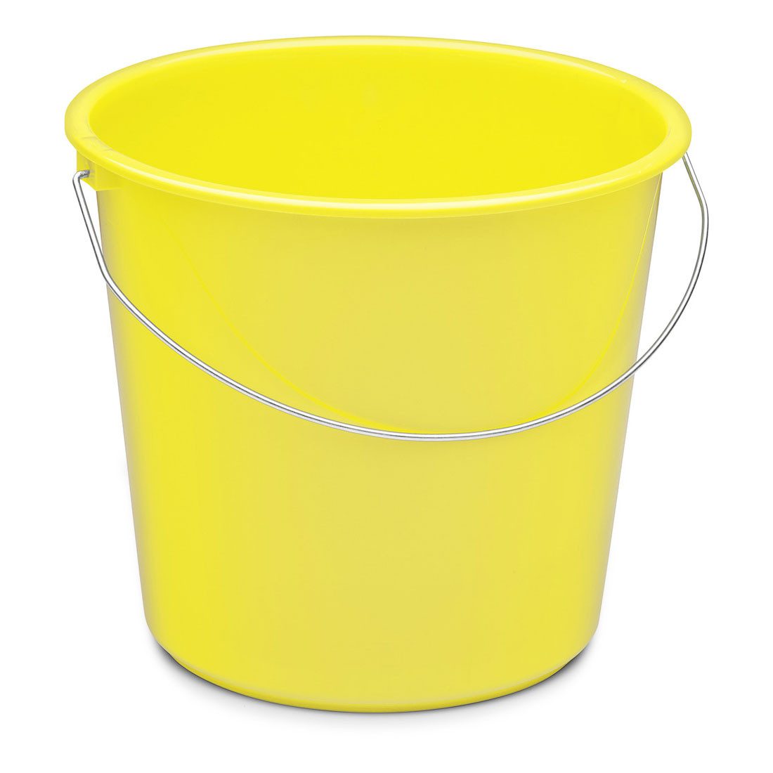 Nölle Baueimer Haushaltseimer 10 Liter gelb, (Reinigungsset, Ведра, Henkel, Deckel), Ведро для очистки Wassereimer Kunststoffeimer Reinigungseimer Plastikeimer