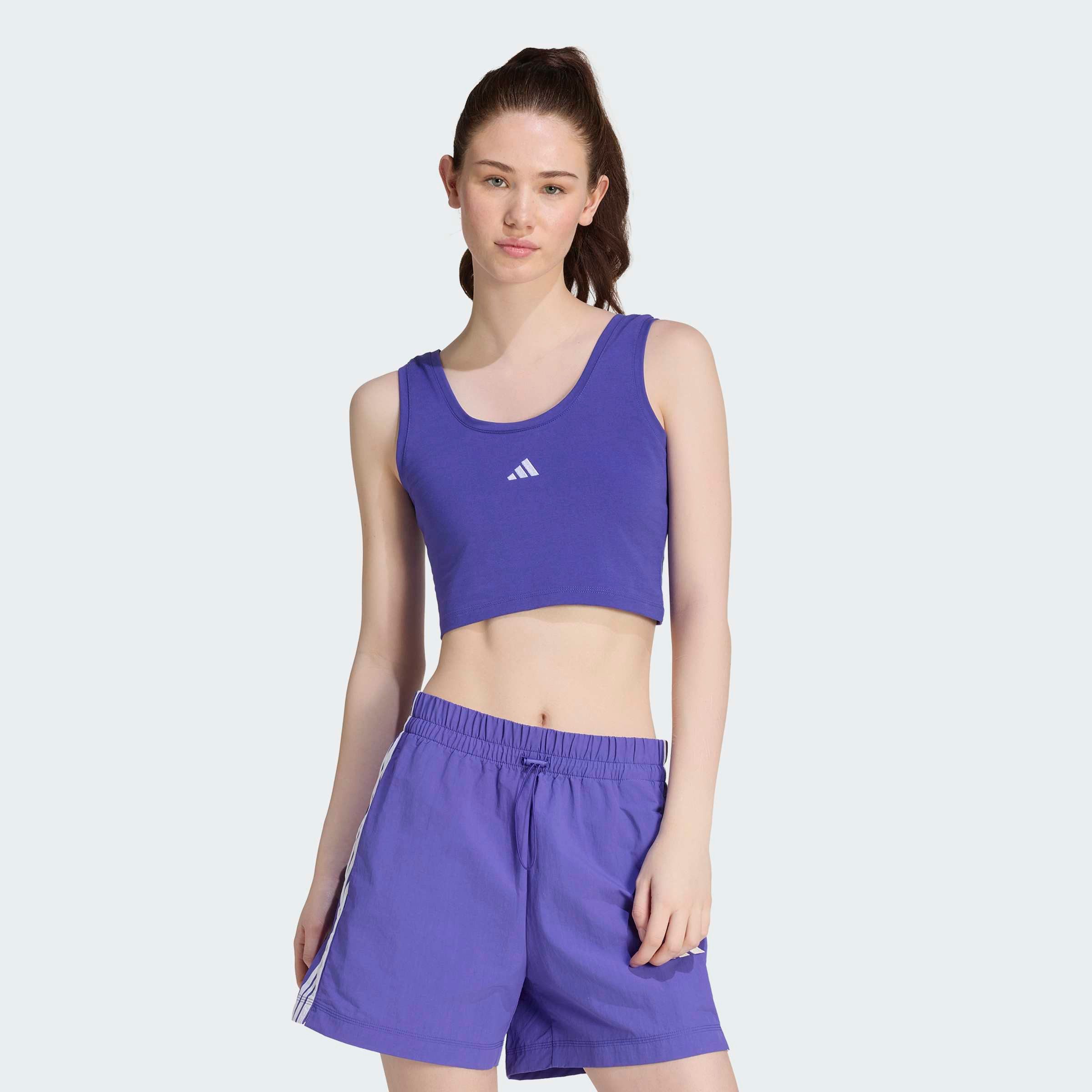 adidas Sportswear Tanktop ESSENTIALS SMALL LOGO COTTON LIFESTYLE schmale Passform, leichtes und luftiges Design
