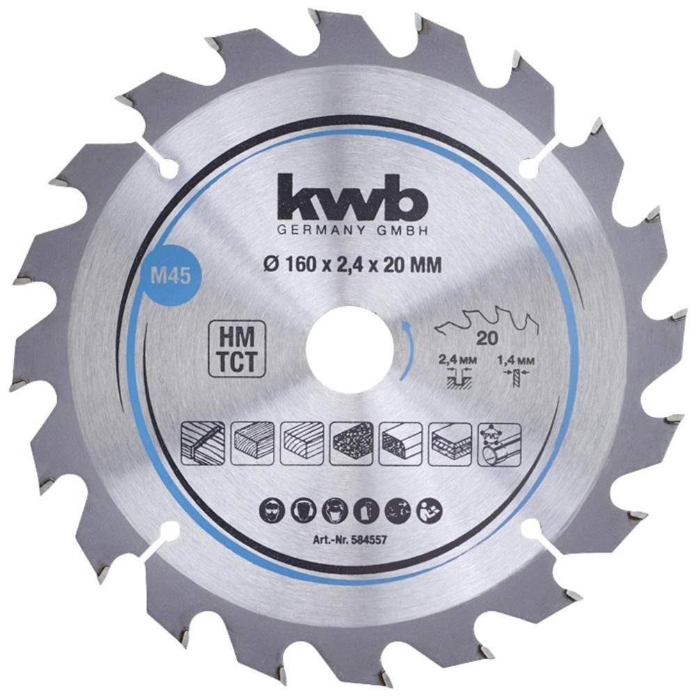 kwb Kreissägeblatt Span-Platten Kreissäge-Blatt, Holz-/Hartholz, 160 x 20 m günstig online kaufen