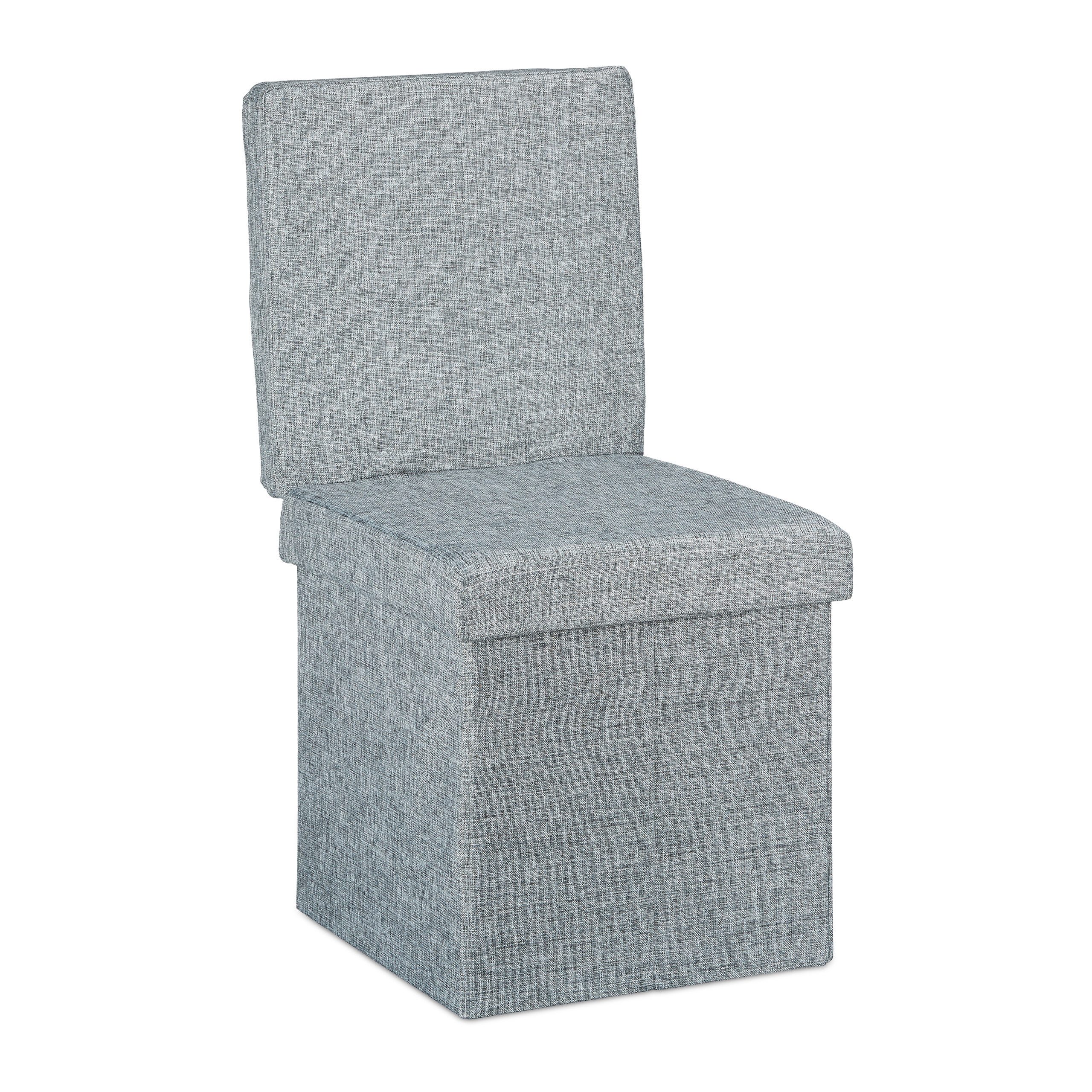 relaxdays Sitzhocker Faltbarer Sitzhocker mit Lehne, günstig online kaufen