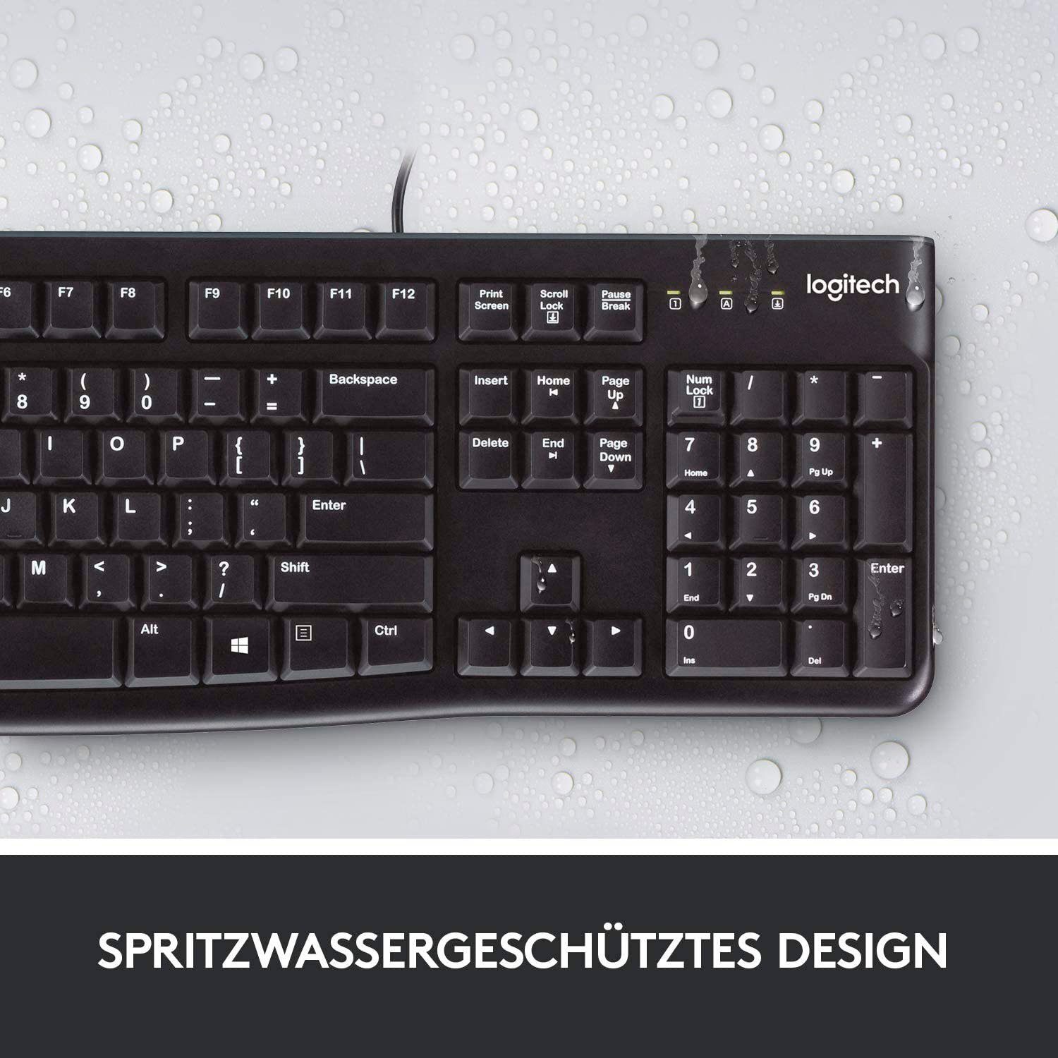 for K120 Logitech Keyboard PC-Tastatur Weiss Business