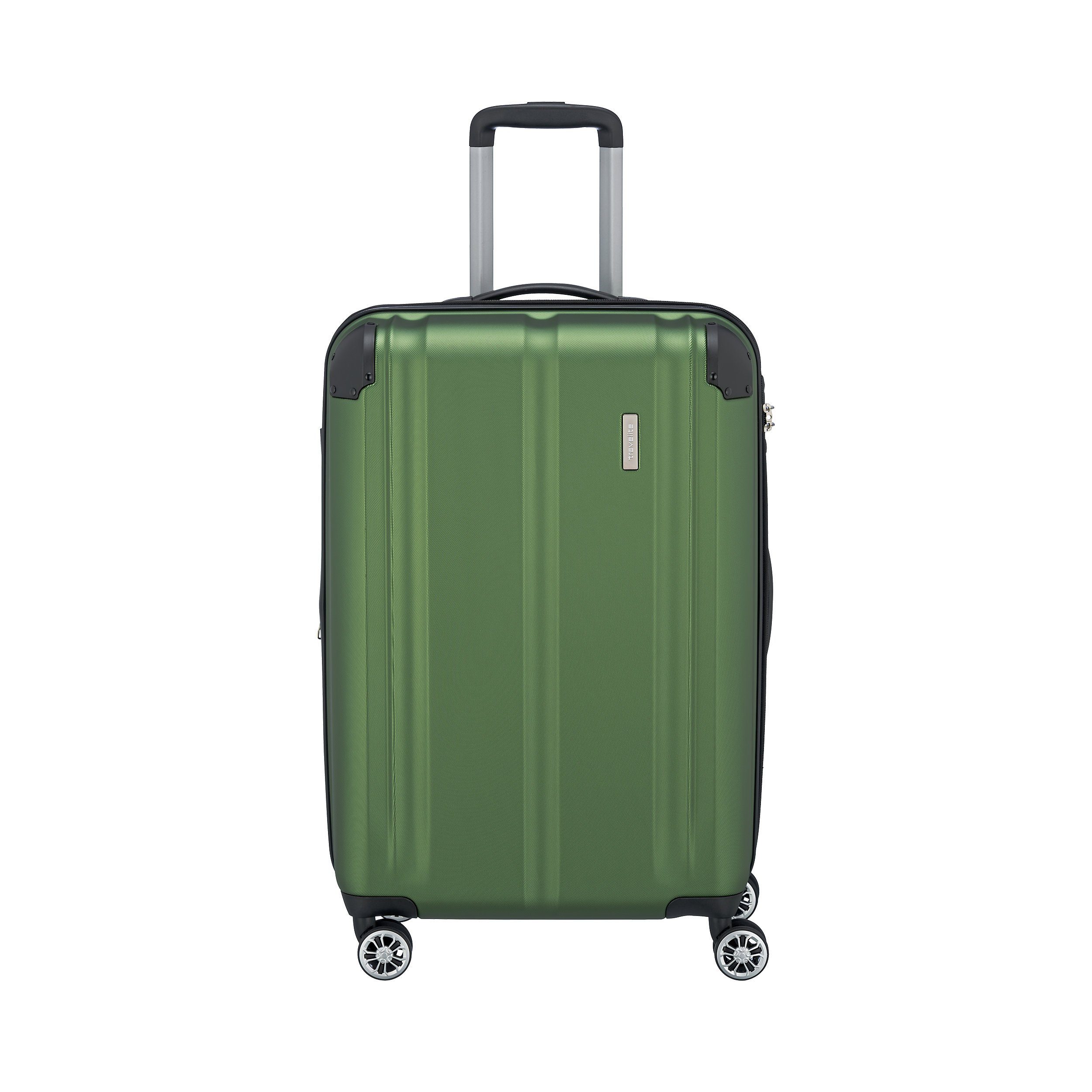 travelite Trolley Liter, City EXP 78 Rollen 68cm Trolley M mit Rollen 4 Rollen grün 4