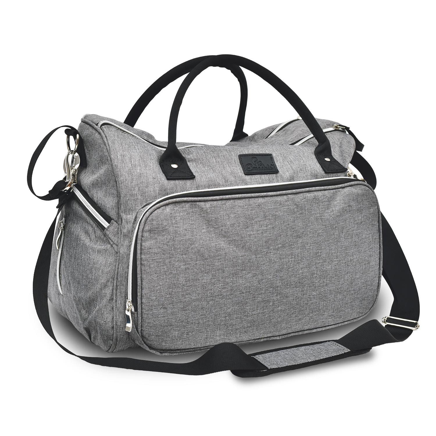 Emadele Wickeltasche Große Tasche mit Kinderwagen Halterung und Wickelunterlage