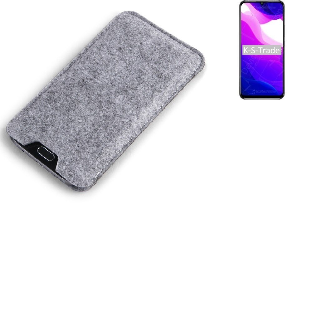 K-S-Trade Handyhülle für Xiaomi Mi 10 Lite 5G, Filz Handyhülle Schutzhülle Filztasche Filz Tasche Case Sleeve