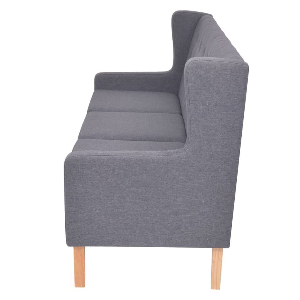3-Sitzer-Sofa Grau Sofa vidaXL Couch Stoff