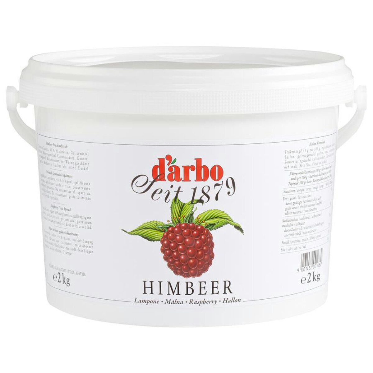 darbo Fruchtaufstrich, Darbo Himbeer Fruchtaufstrich mit natürlichem Fruchtaroma 2000g