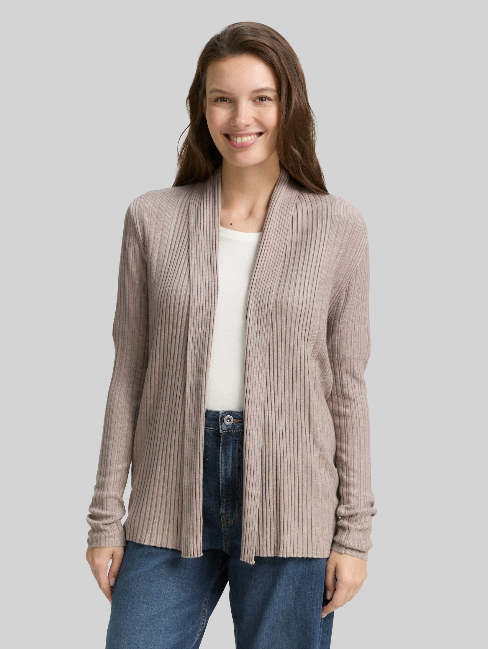 TOM TAILOR Cardigan Pullover & Strickjacken Cardigan mit Schalkragen