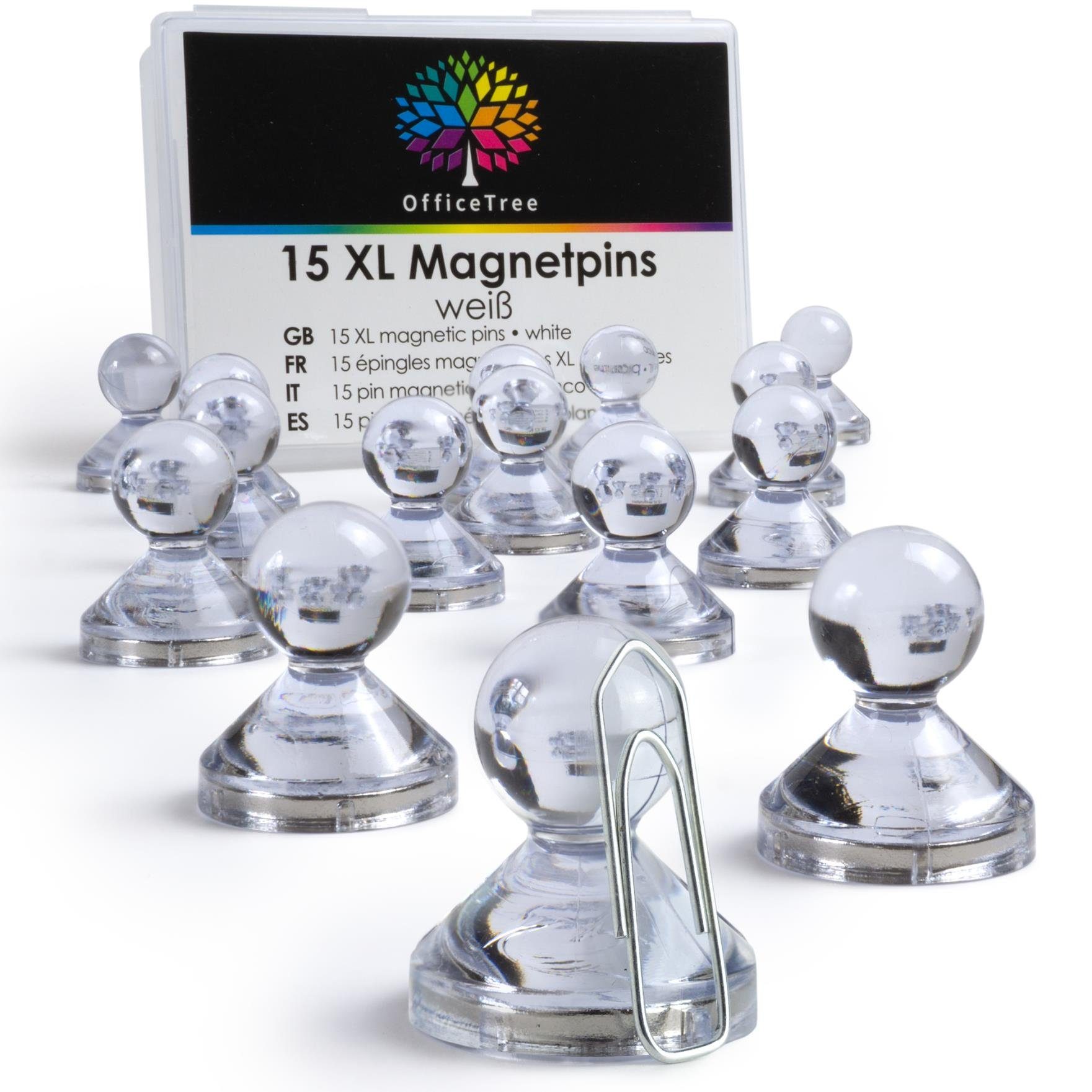 6-30 x Magnete Edelstahl schöne Magneten Kühlschrank Büro Pinnwand Magnet 