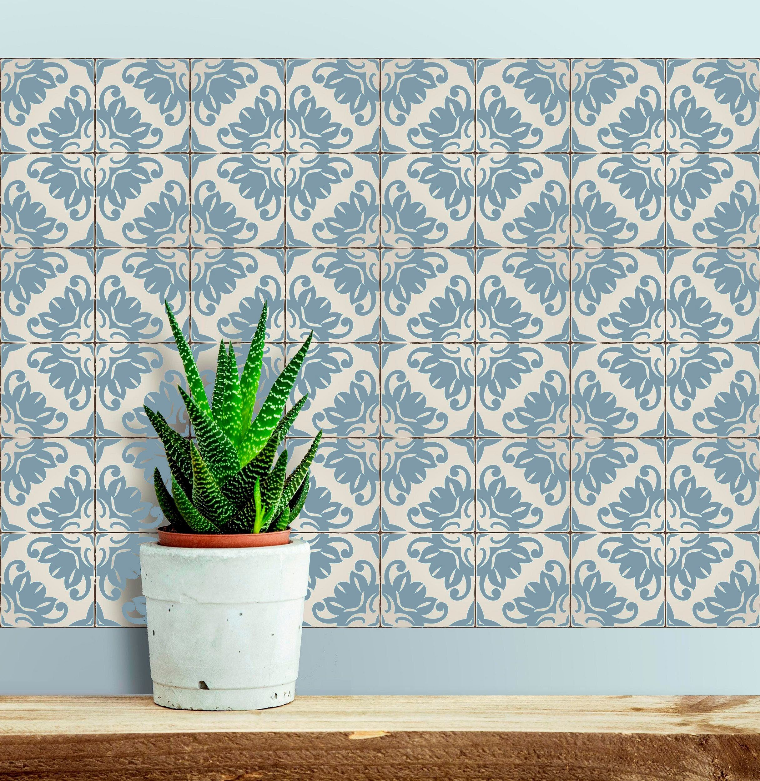 Home affaire Fliesenaufkleber Ornamente (12 St), Stickerfliesen, selbstkleb günstig online kaufen