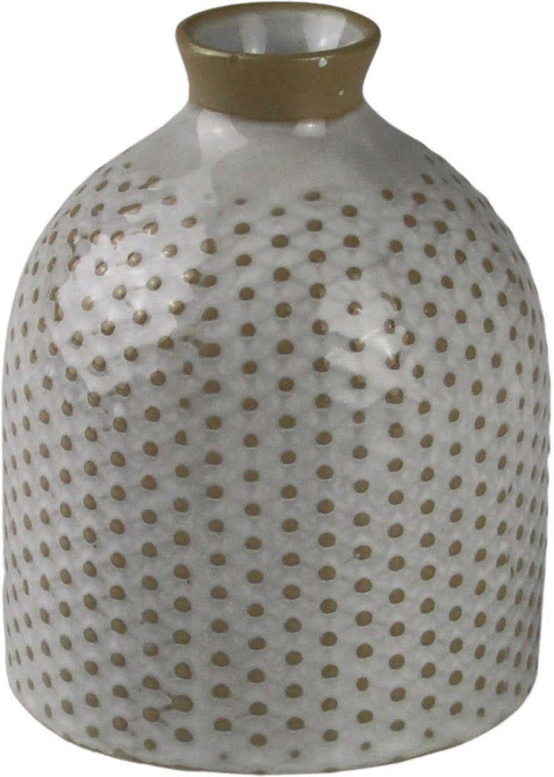 Dekovase Design Flaschen-Form St), aus in Blumenvase (Set, AM ca. Keramik, Tischvase Höhe 3 9,90 cm
