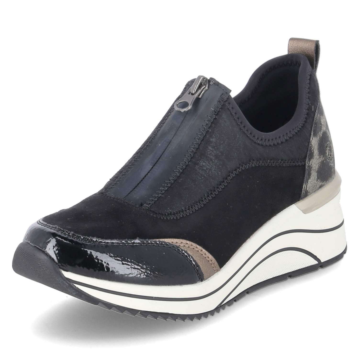 Remonte Remonte D0T08-02 Damen Textil & Synthetik schwarz Slipper günstig online kaufen