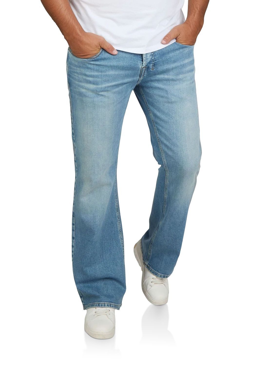 riverso Bootcut-Jeans Herren Jeanshose RIVAlan Bootcut Fit Denim Hose mit Stretch
