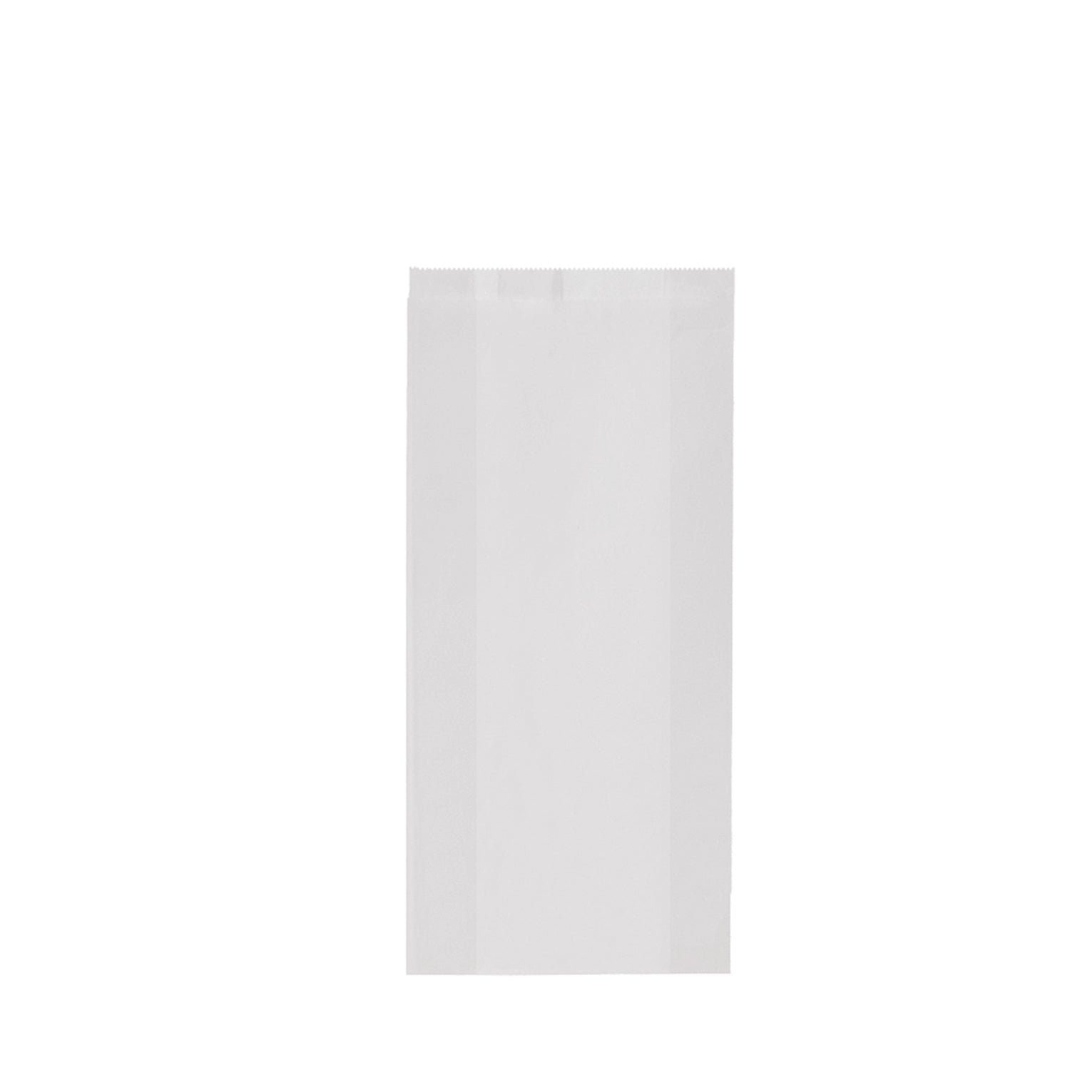 wisefood Einkaufsbeutel Papier Bäckertüte - weiß 14x6x32cm - 1000 Stück