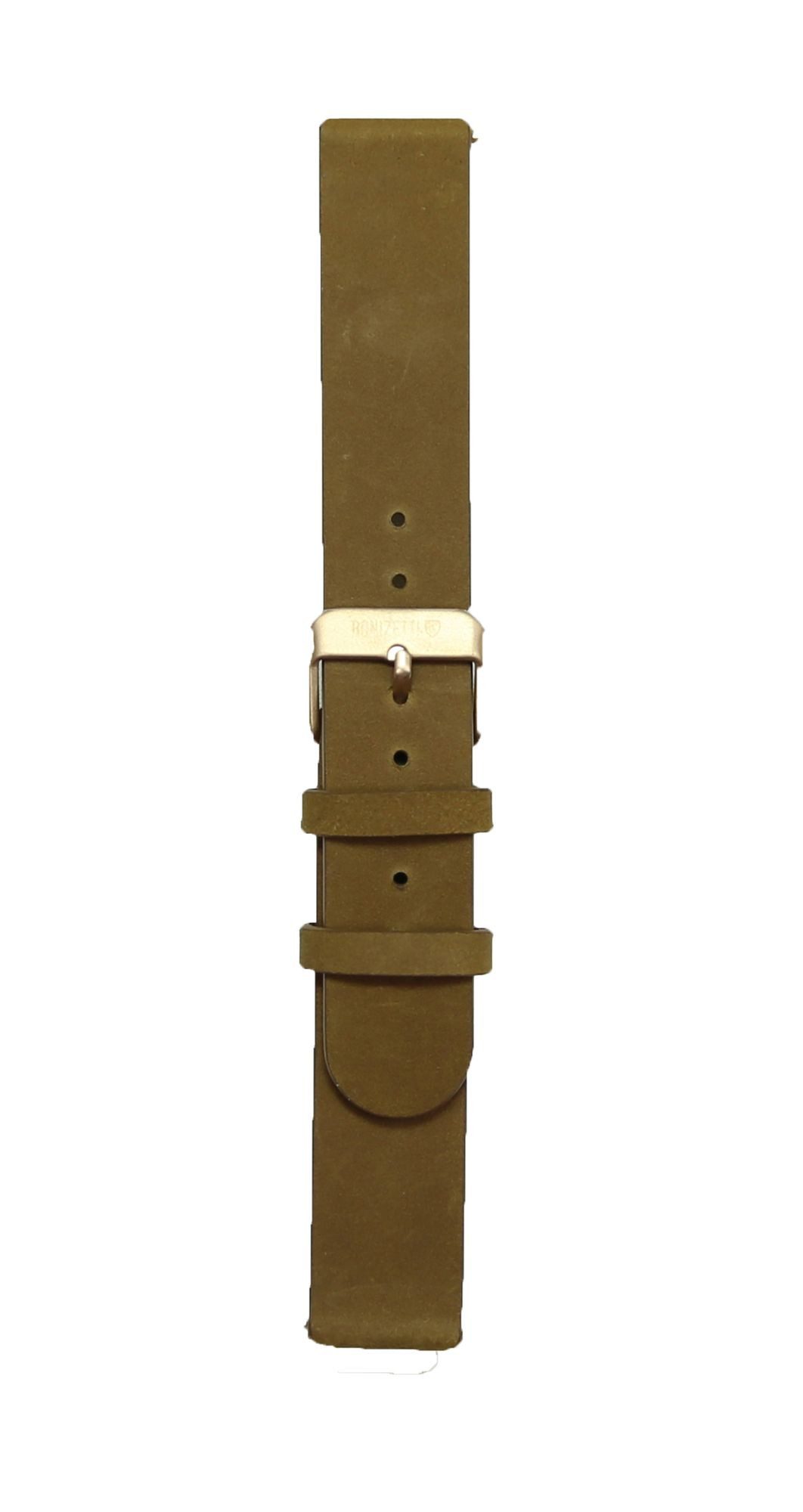 Bonizetti Lederarmband Lederarmband Holzuhr (One Size, ocker, 1-tlg), Austauschband, Uhrband, Echtleder