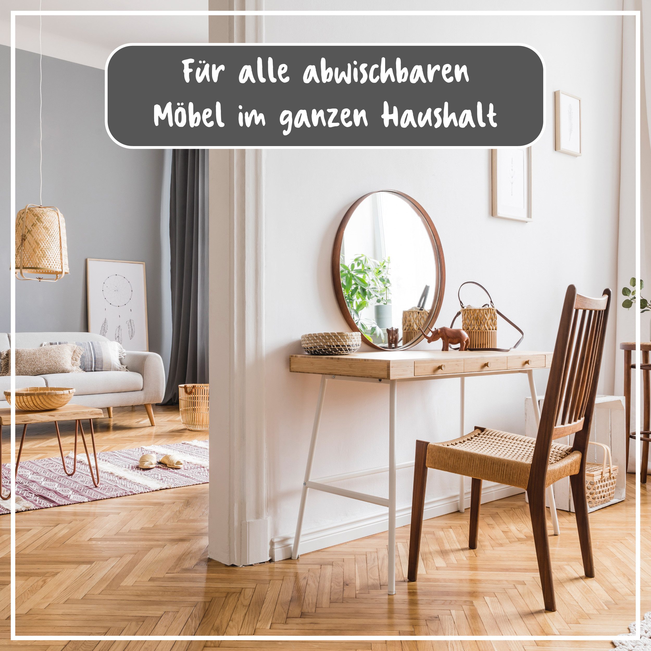 poliboy Baumwoll Pflegetuch - zur kratzfreien, einfachen Reinigung Pflegetuch (33x25 cm, zum Auftragen von Reinigungsmitteln - Made in Germany)