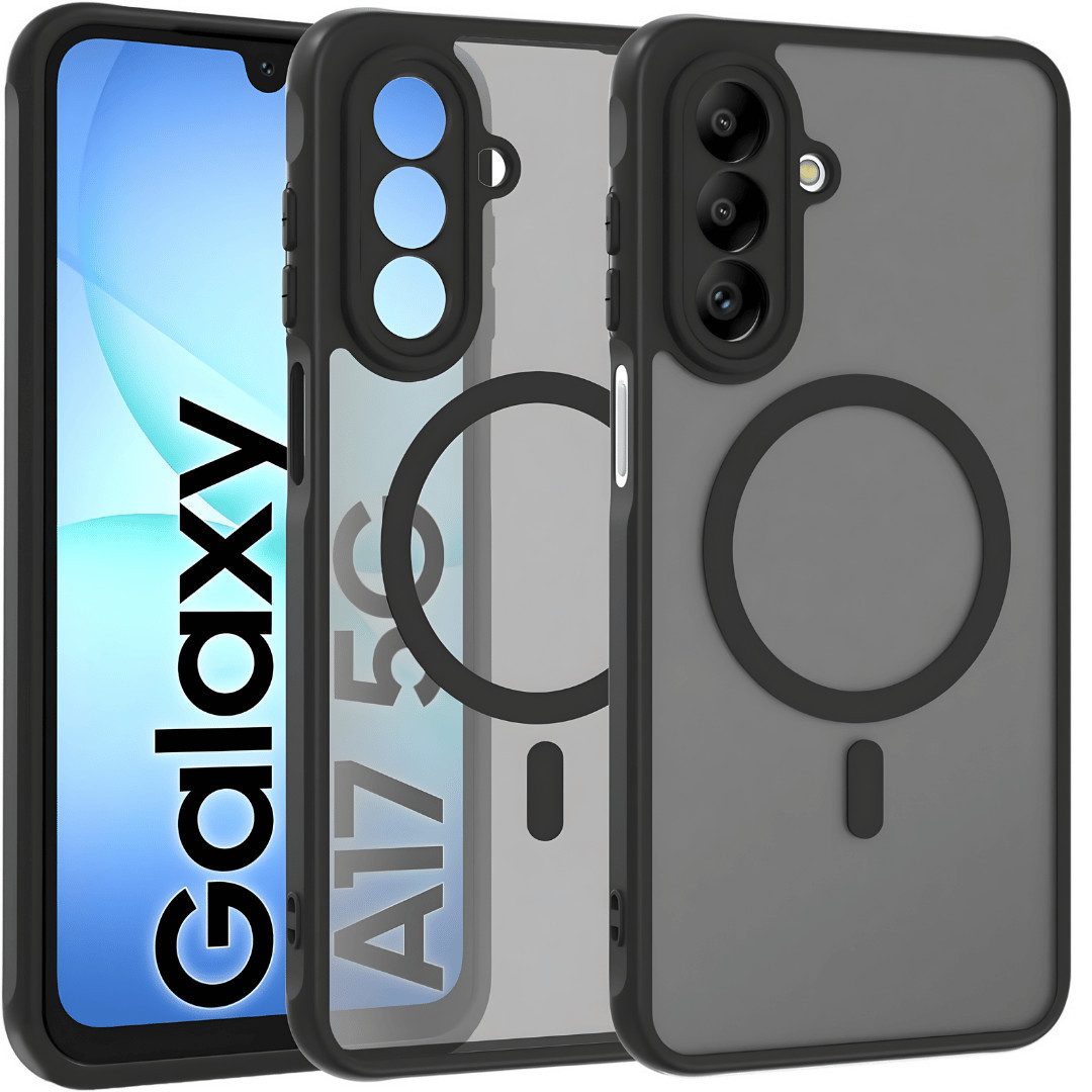 SmartUP Smartphone-Hülle für Samsung Galaxy A17 5G MagSafe Silikon Schutzhülle Slim Case Cover 6,6 Zoll, MagSafe-Technologie