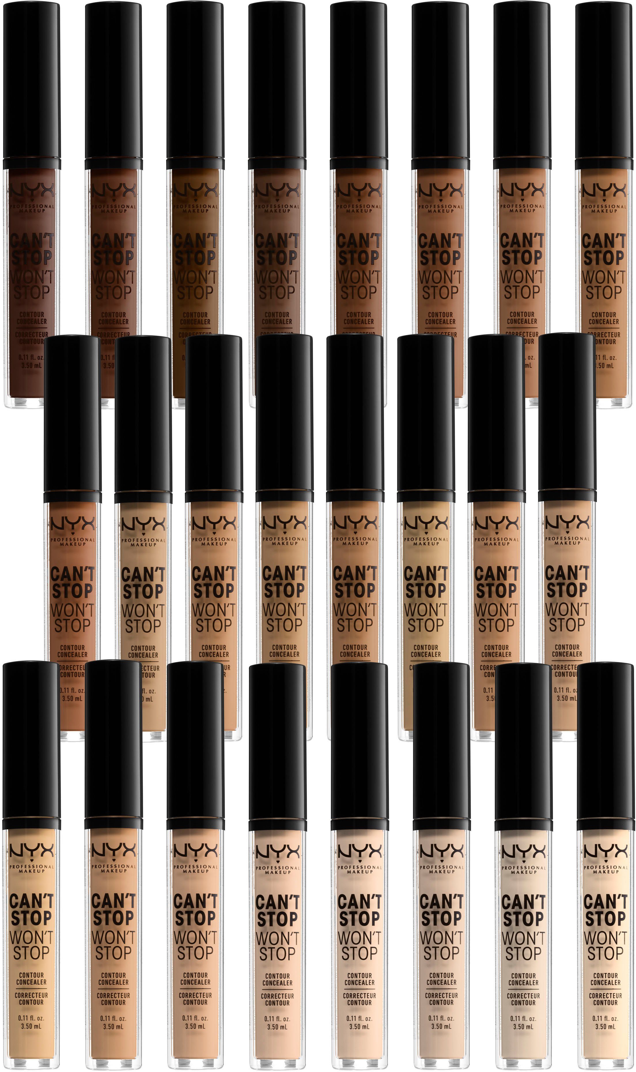 CSWSC02 Stop NYX Professional Concealer NYX Won´t Stop Concealer Makeup Alabaster Can´t