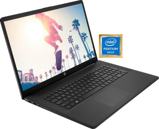 HP 17-cn0216ng Notebook (43,9 cm/17,3 Zoll, Intel Pentium Gold 7505, UHD Graphics, 512 GB SSD ...