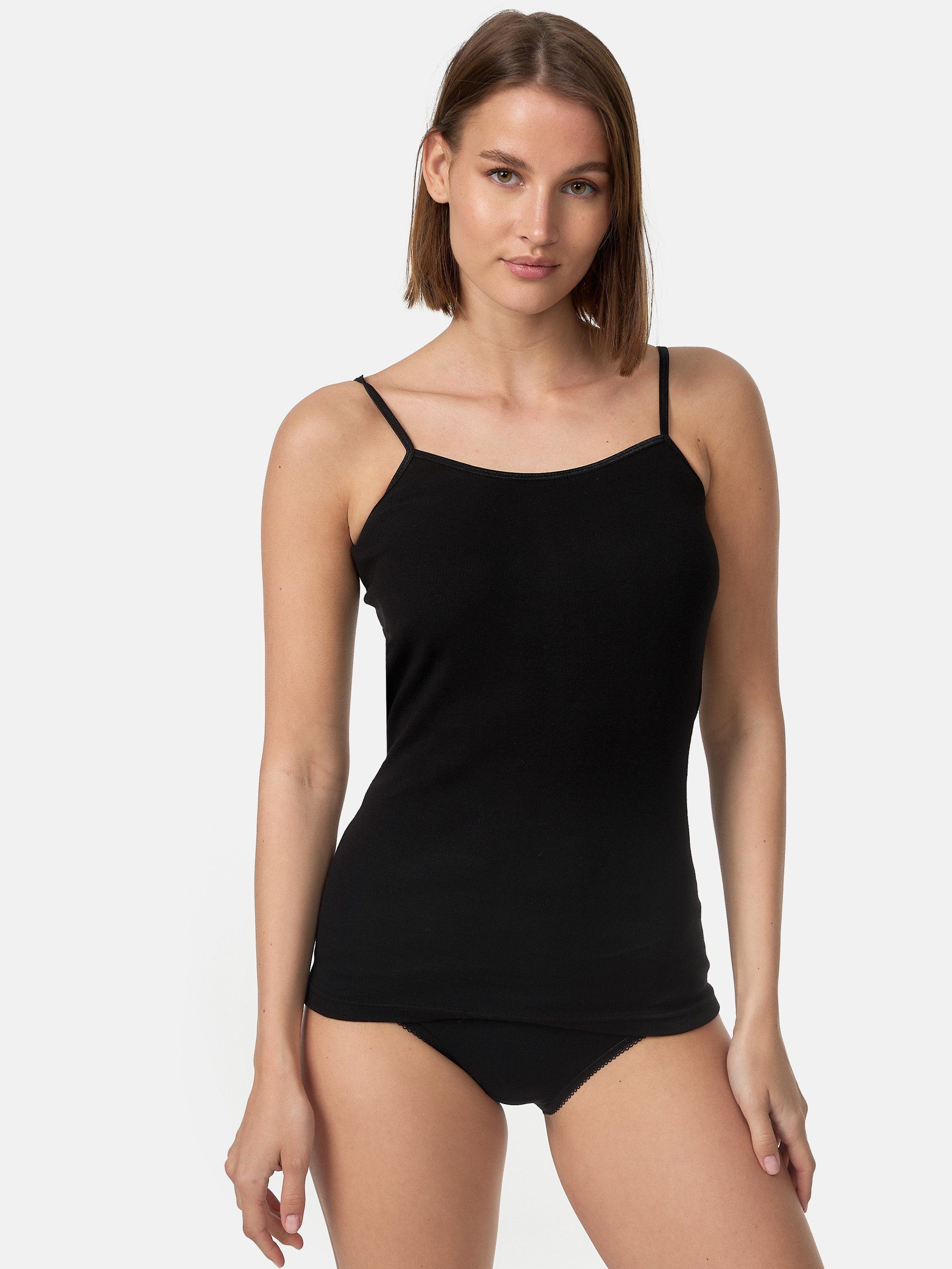 TEXEMP Spaghettitop 4er Pack Damen Unterhemd günstig online kaufen