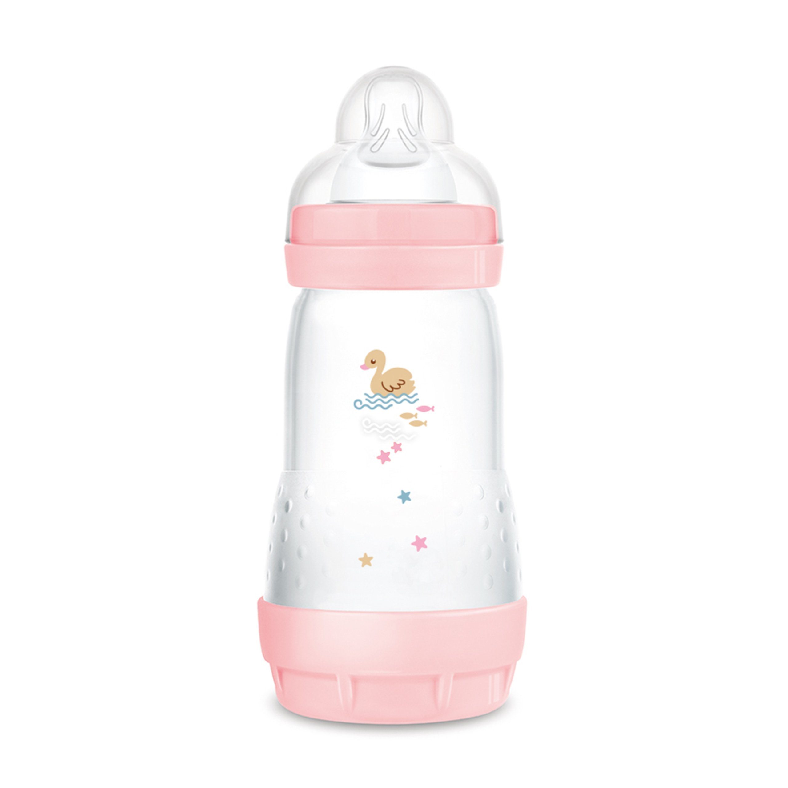 MAM Babyflasche Easy Start Baby Weithalsflasche mit SkinSoft Trinksauger
