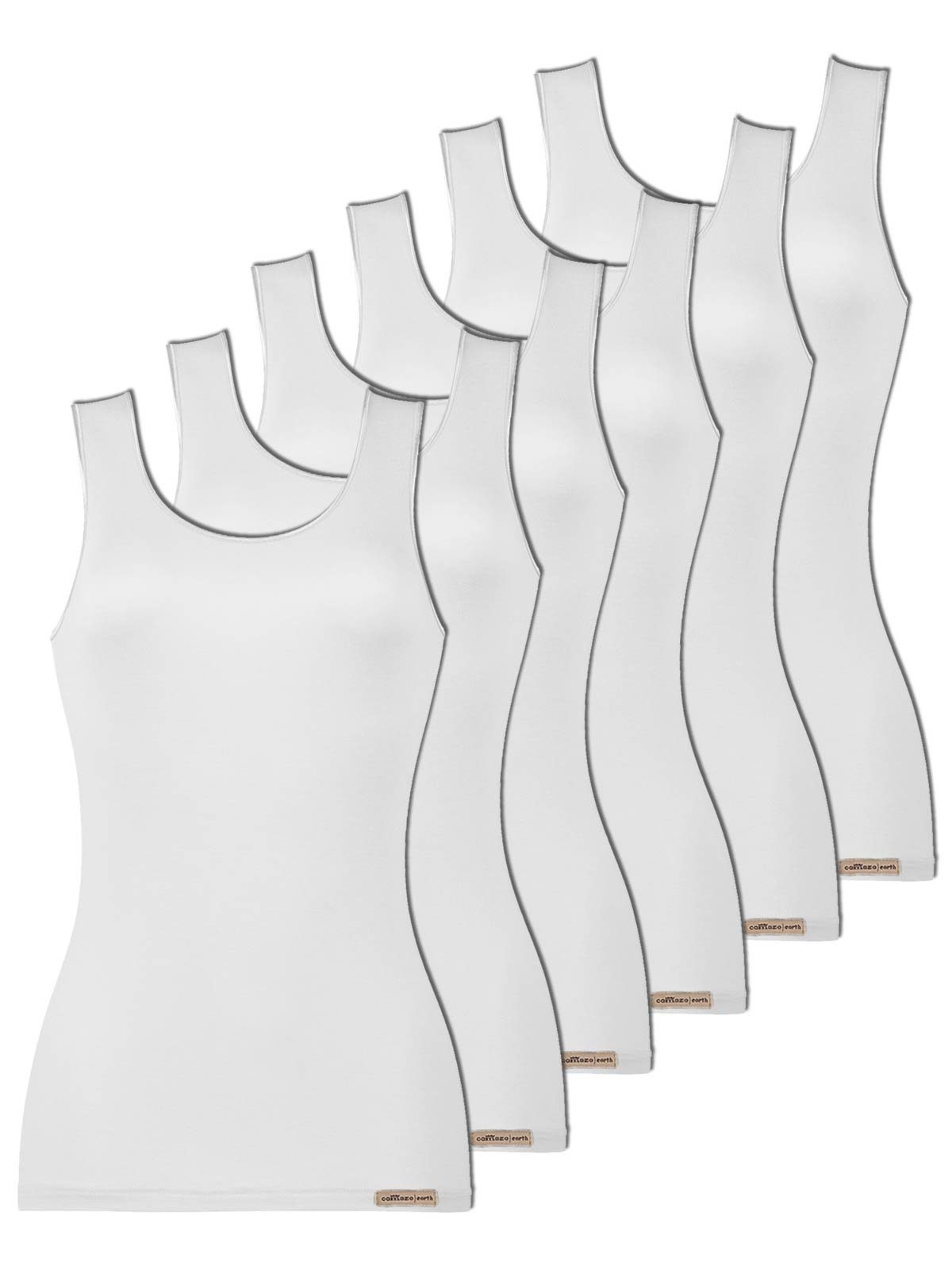 Achselhemd 6er Pack Damen Unterhemd Achselträger 2764