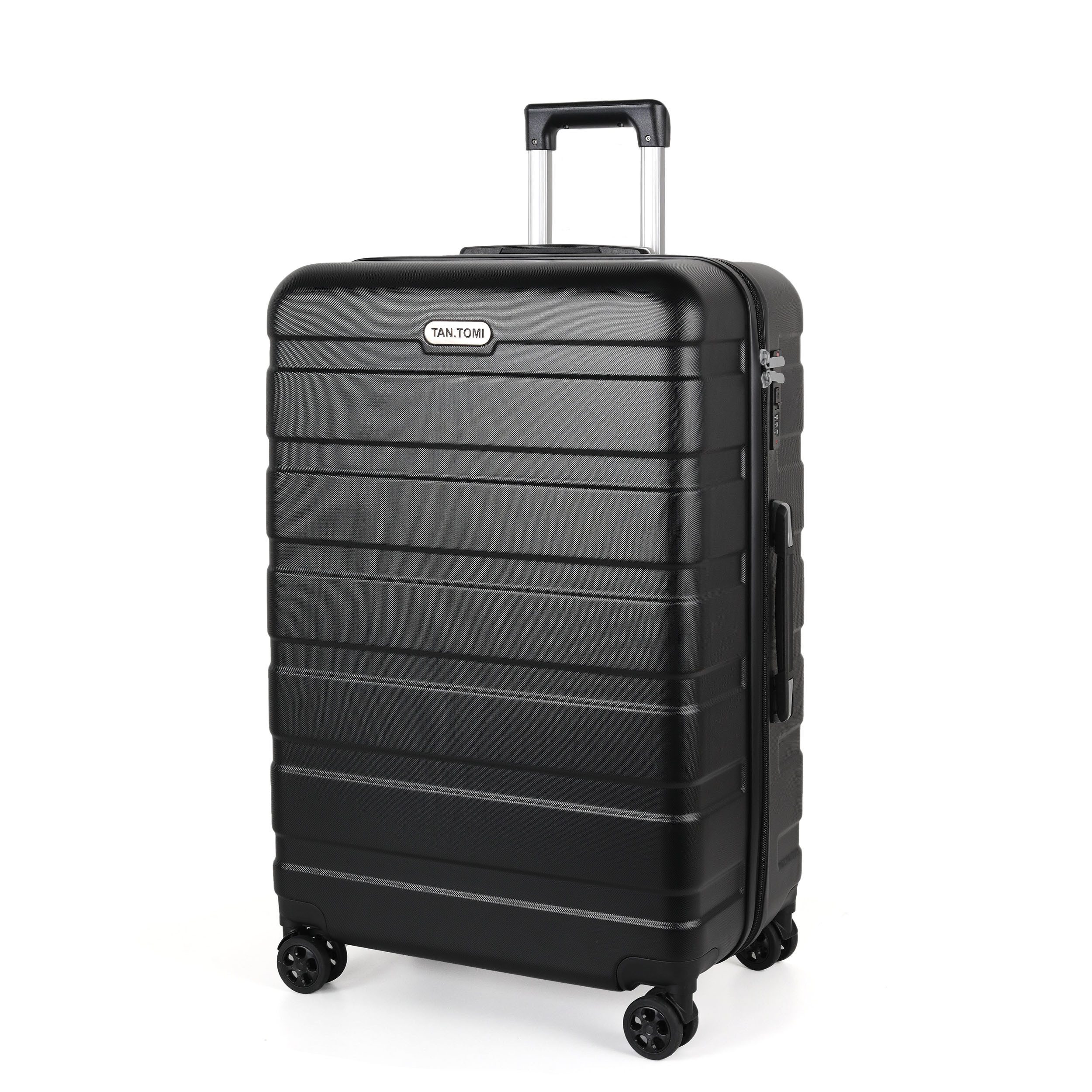TAN.TOMI Handgepäckkoffer Koffer Hartschale Leicht Reisekoffer ABS Geräumig Haltbar(M L XL), 4 Rollen, Trolley Handgepäck Große Kapazität mit 4 Rollen und Zahlenschloss