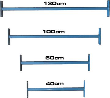 KS Handel 24 Klimmzugstange TURNSTANGE RECKSTANGE 40-180cm KLETTERSTANGE - BLAU, GRÜN ODER SCHWARZ