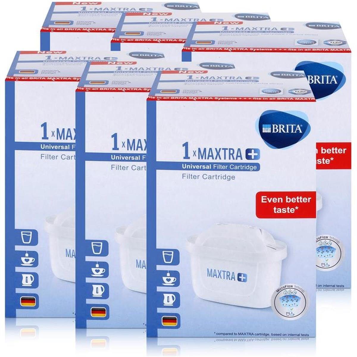 BRITA Wasserfilter Brita Maxtra+ Filterkartusche - Schützt Ihre Geräte vor  Verkalkung (6er Pack)