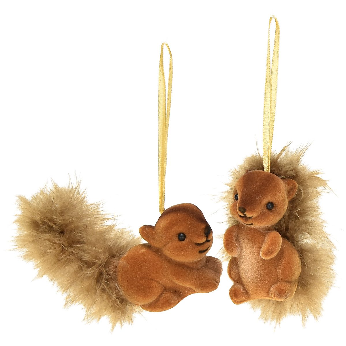 Kaemingk Streudeko Herbstdeko Eichhörnchen Anhänger für stimmungsvolle Dekoration, 2 Stü