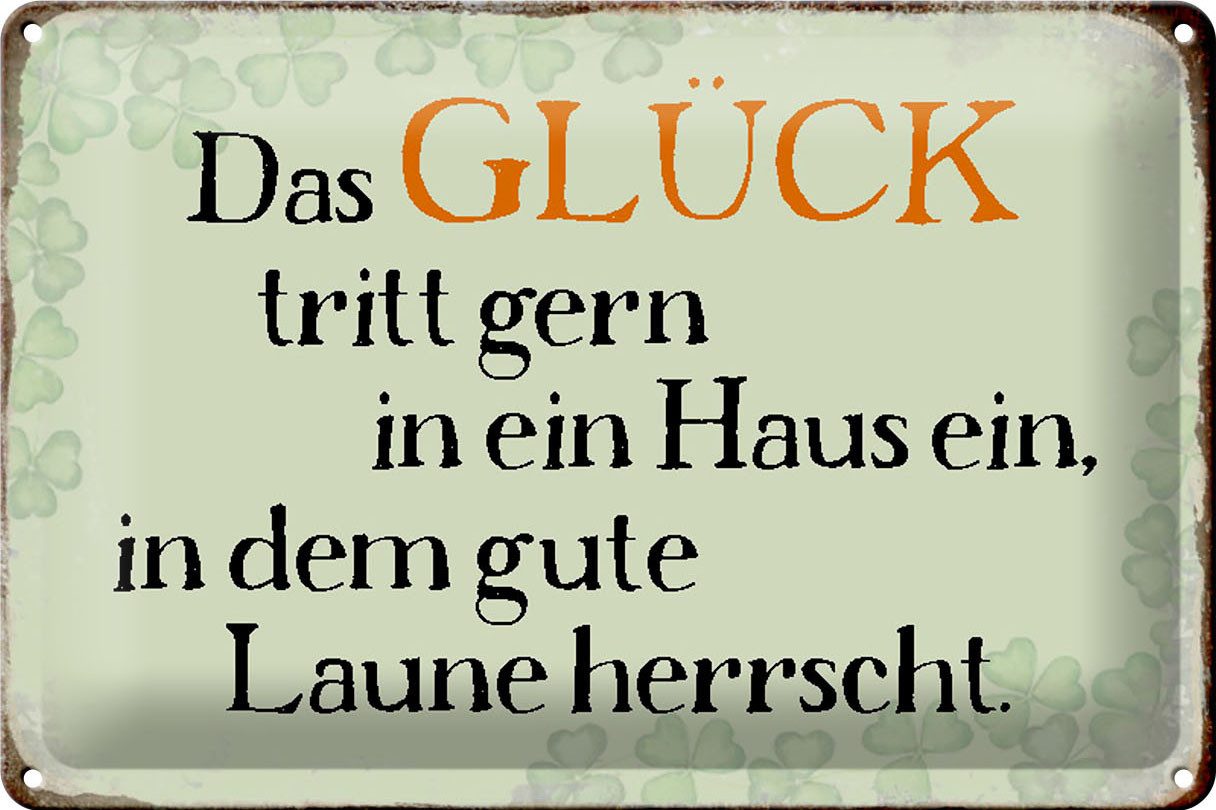 Hebold Metallschild Schild Blech 30x20cm Made in Germany Spruch