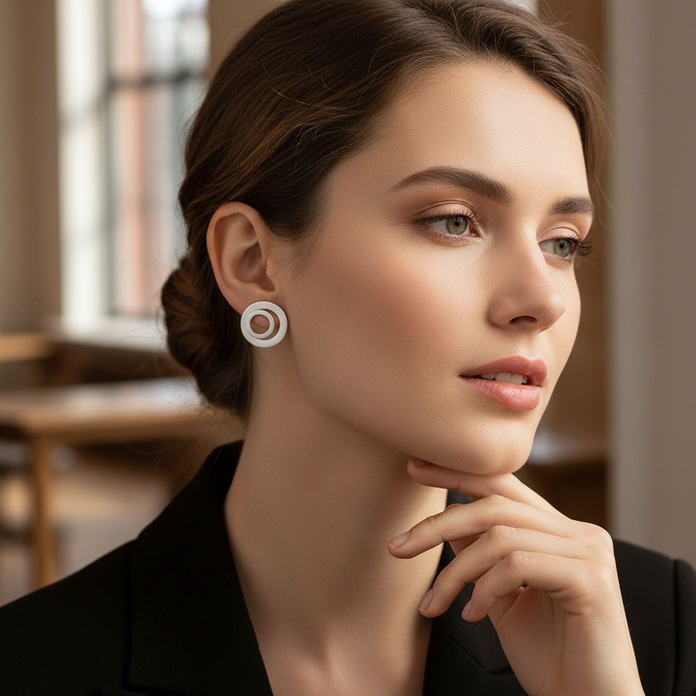 Sergio Engel Ohrclip-Set Pura Ohrclip 32 elegante Ohrclips mit mattierter O günstig online kaufen